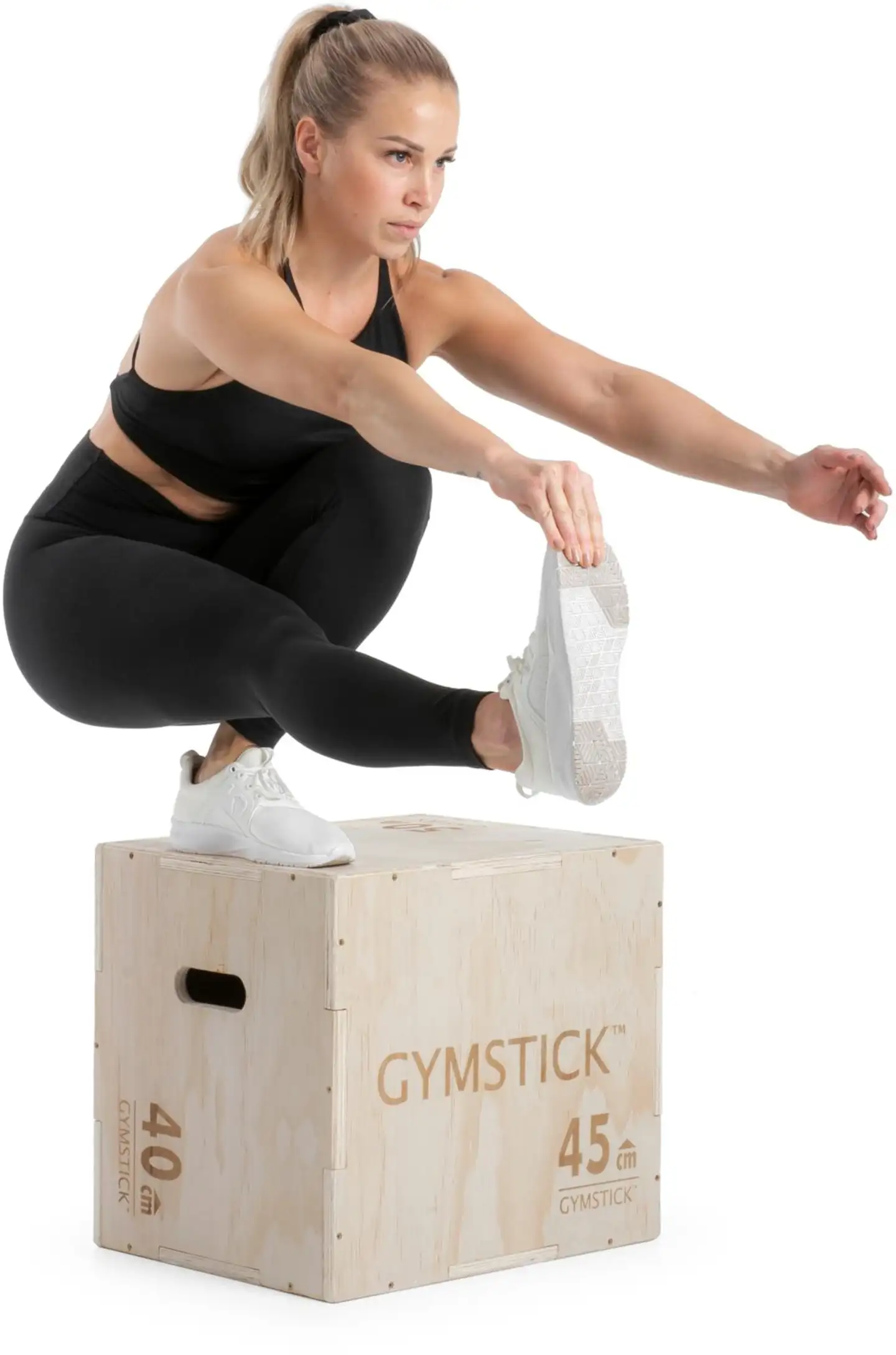 Gymstick hyppyboksi puinen - PUU - 4