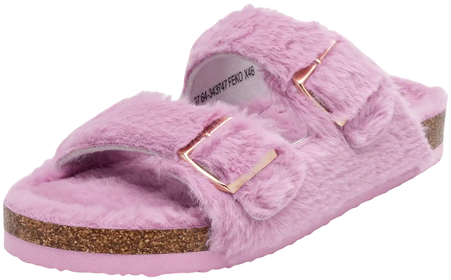 Zoey lasten karvasandaali Eli Fur 343747 - Light pink - 3