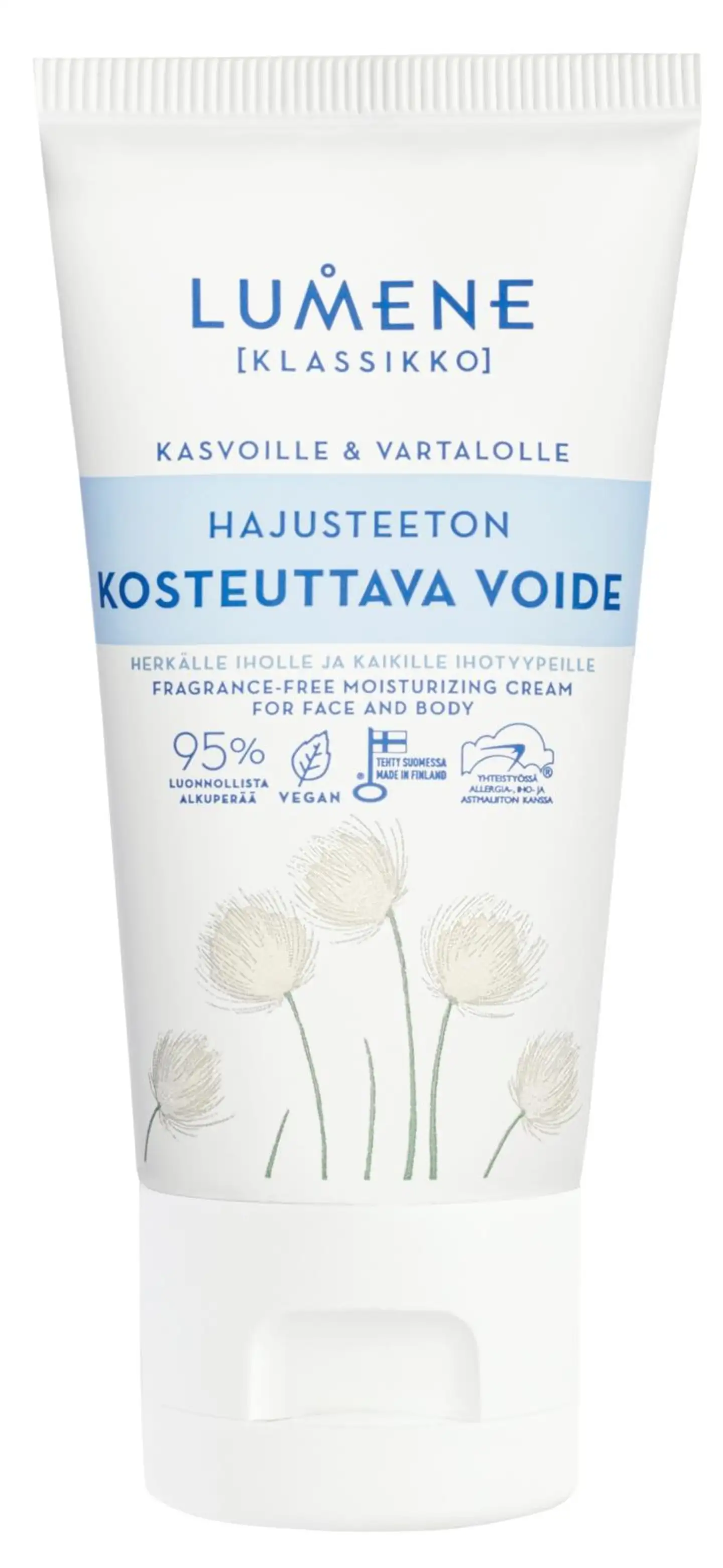 Lumene KLASSIKKO Hajusteeton kosteuttava voide 75 ml