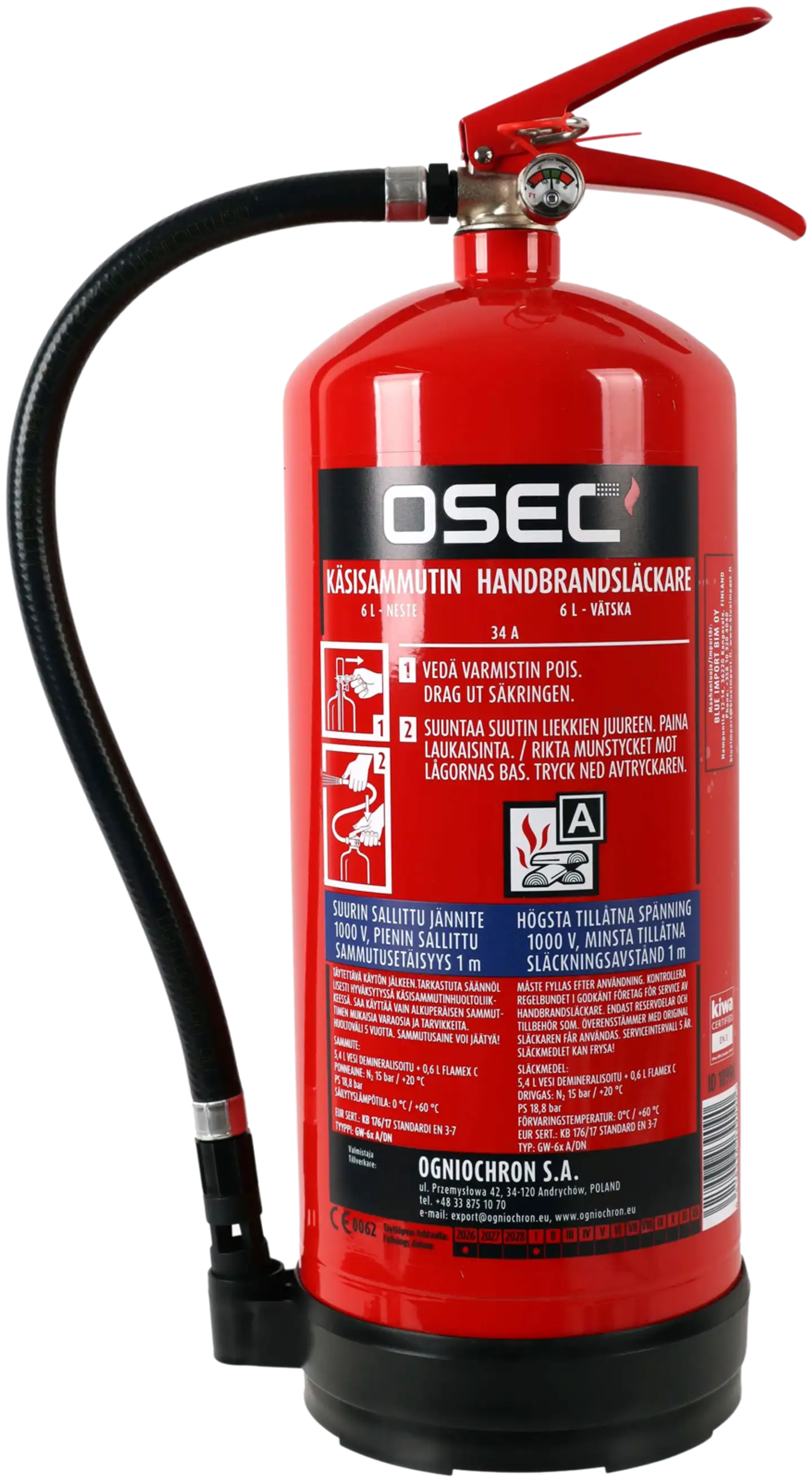 Osec nestesammutin 6L 34A fluor free - 1