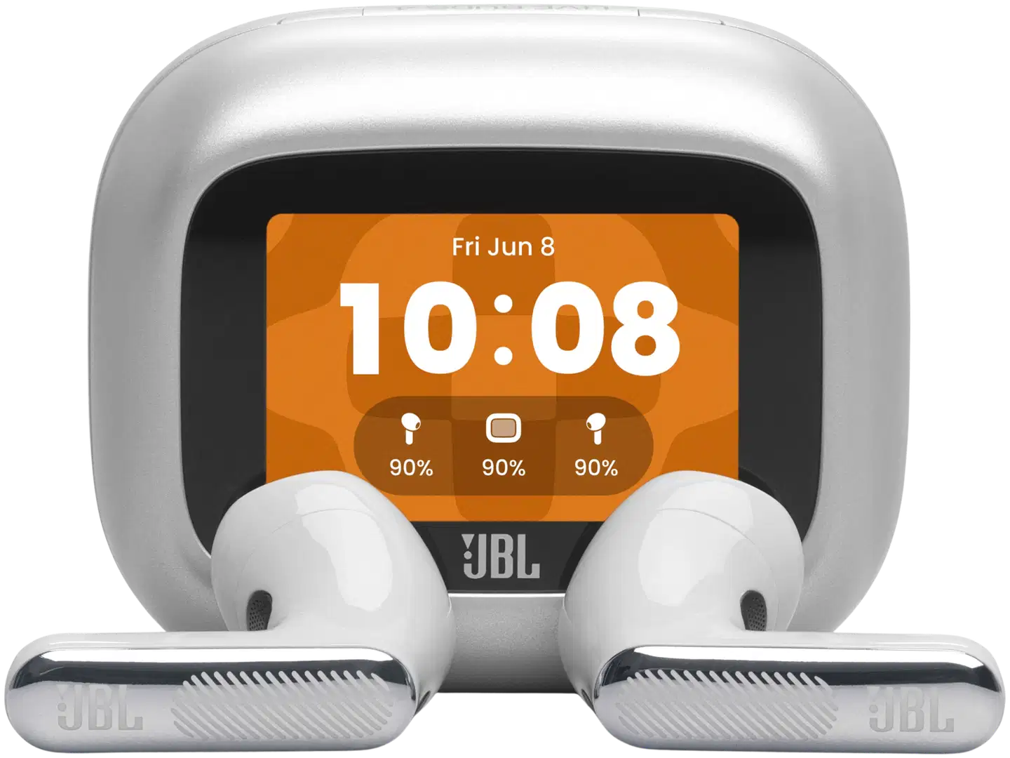 JBL langattomat vastamelunappikuulokkeet Live Flex 4 hopea - 1