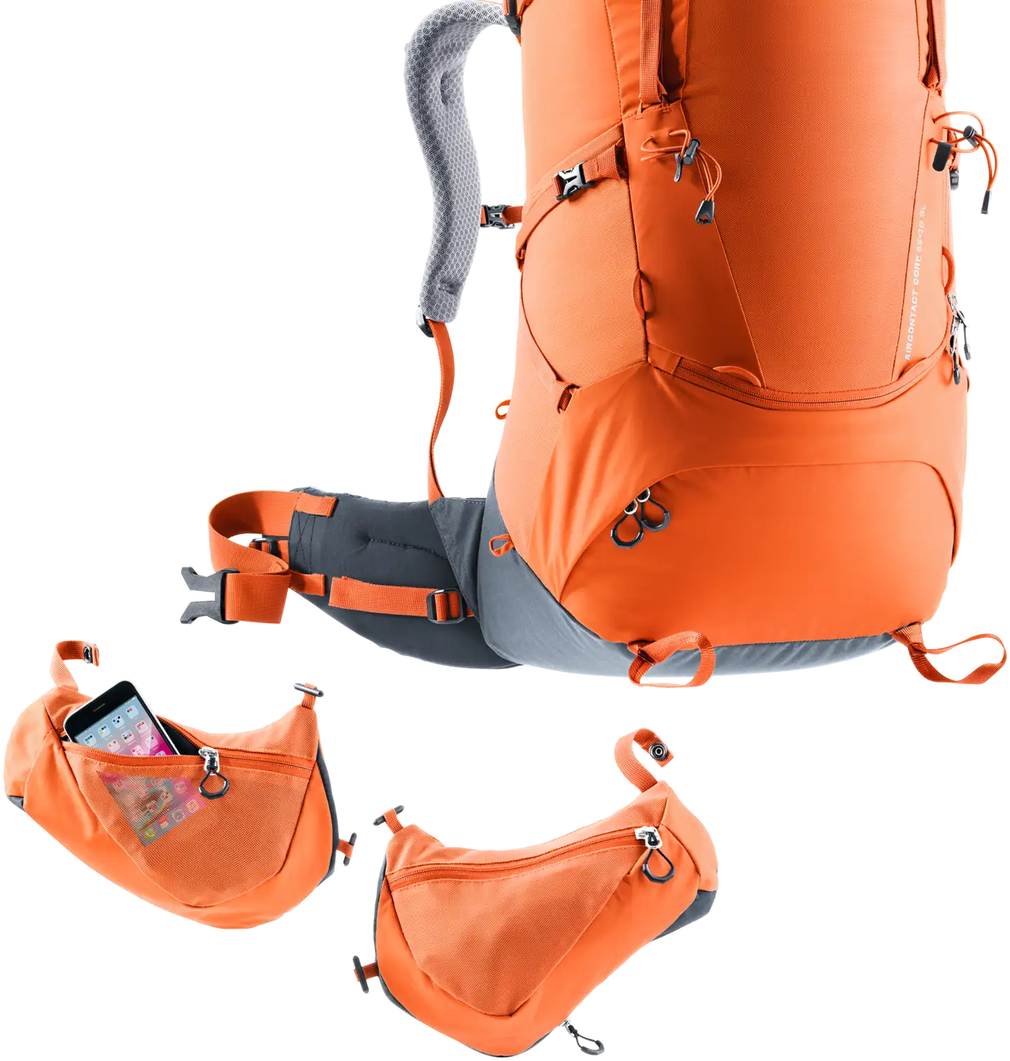 Deuter rinkka Aircontact Core 55+10 SL-paprika-graphite - 2