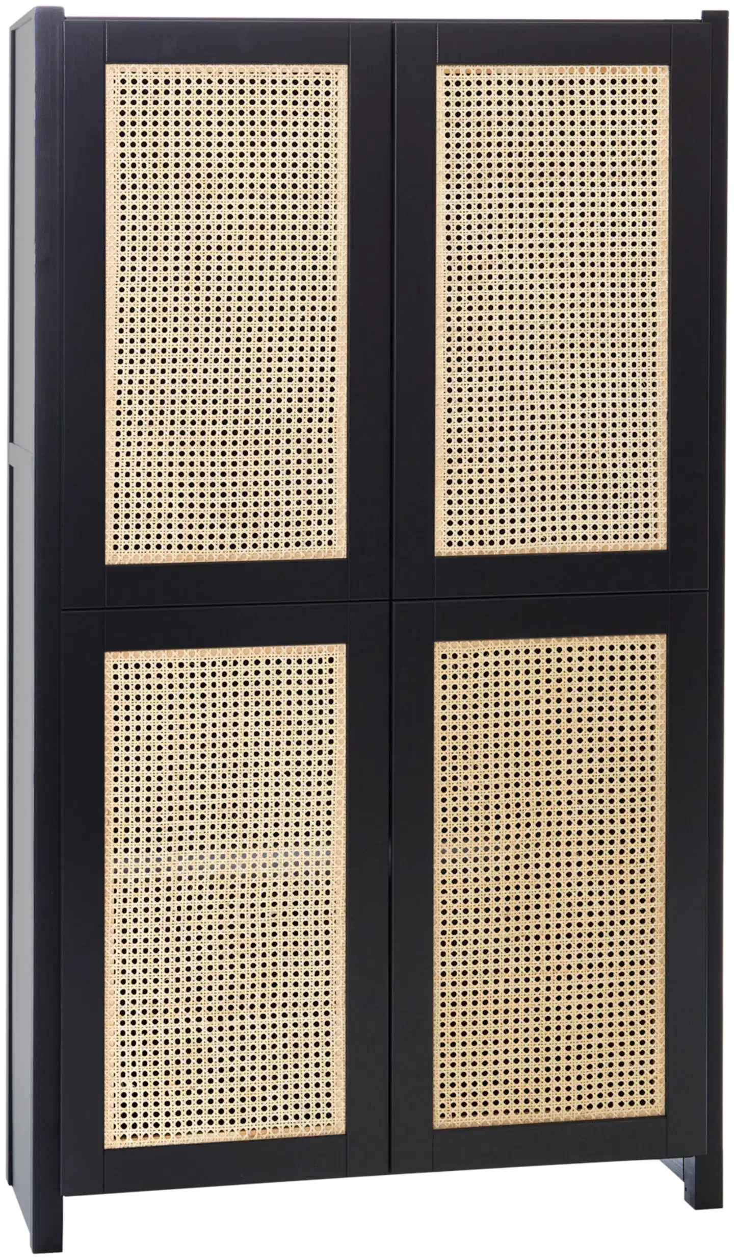 Lundia Kaappi, neljä rottinkiovea - MUSTA - 2