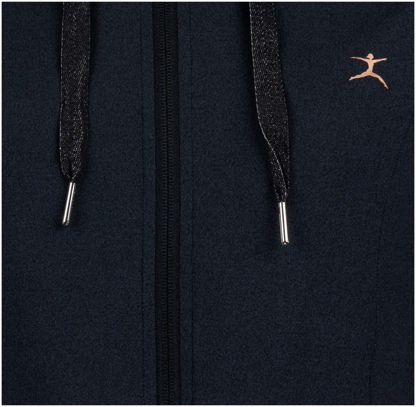 Danskin naisten treenitakki hupulla DPA25002 - BLACK MELANGE - 2