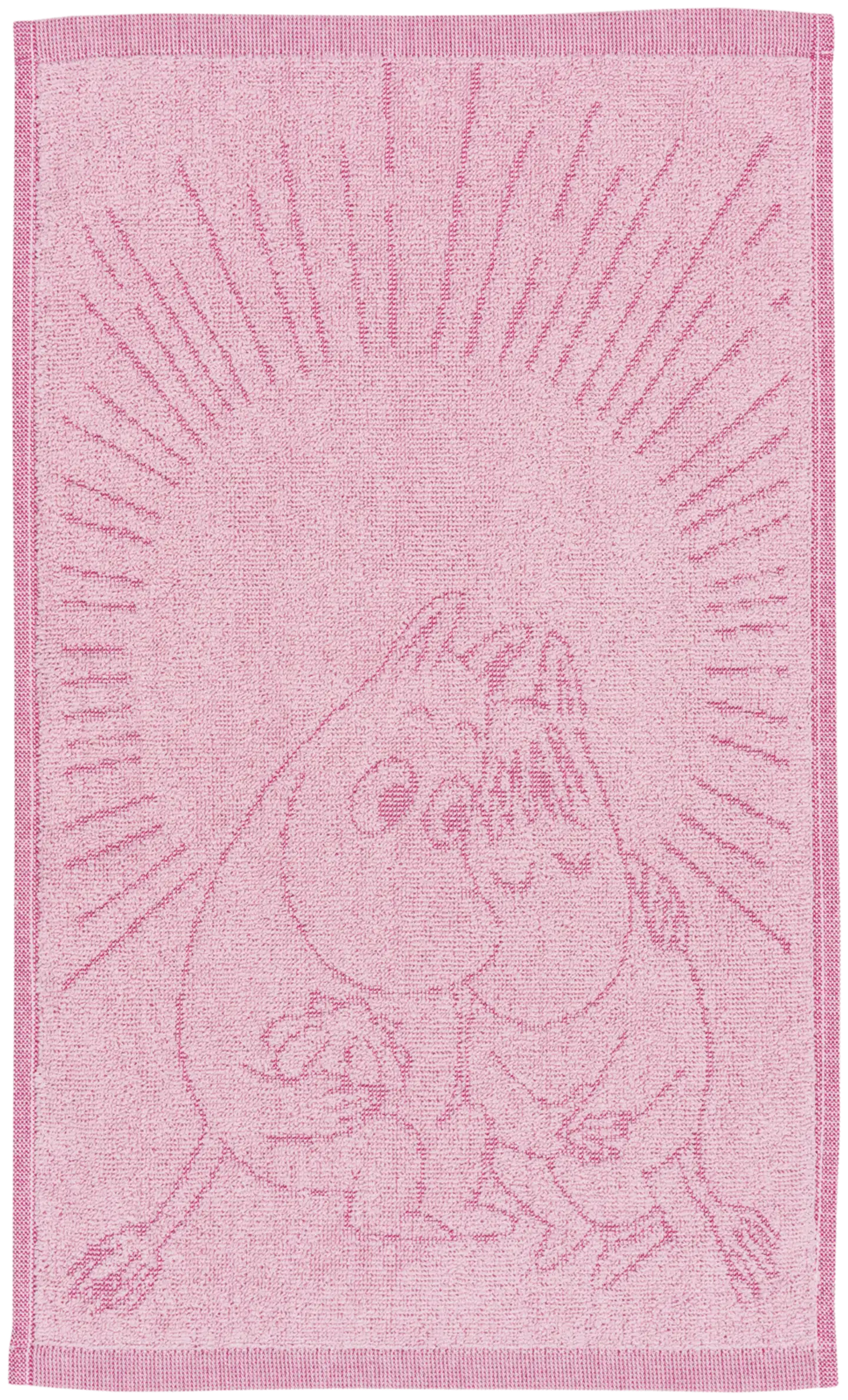 Moomin Arabia Muumi käsipyyhe 30x50 Sydänkäp. v.pun.GOTS