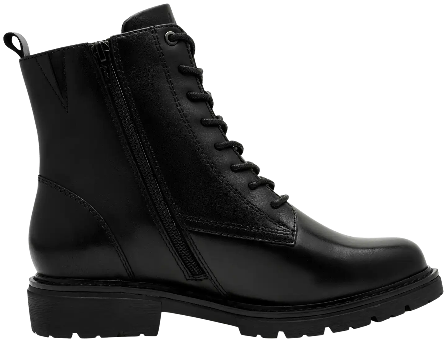Jana shoes naisten nahkanilkkuri 25701 - BLACK - 2