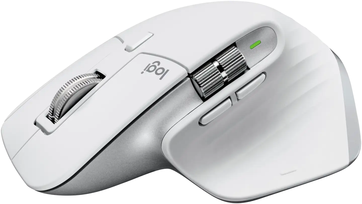 LOGITECH MX Master 3S Performance Wireless Mouse - PALE GREY - 2