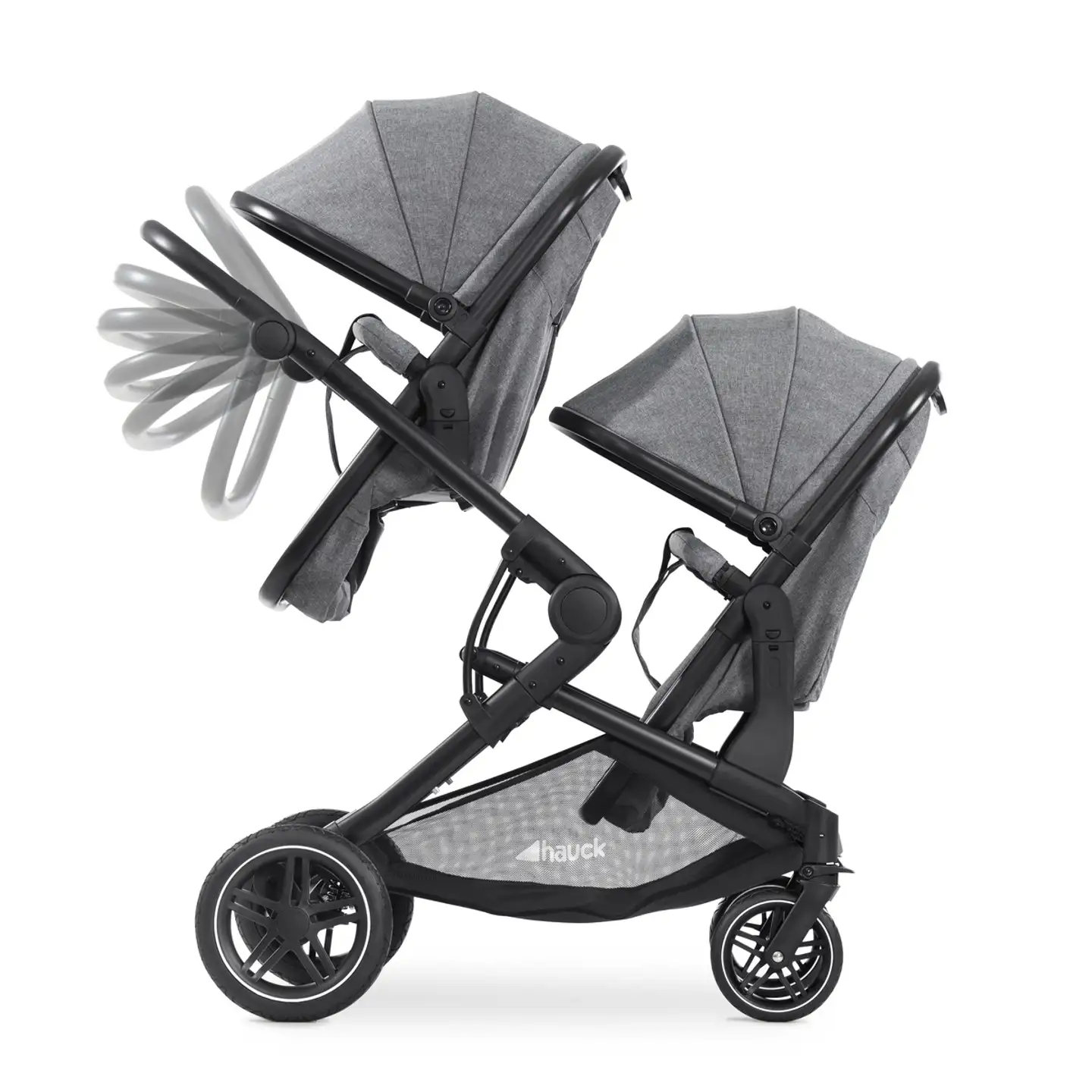 Hauck tuplarattaat Atlantic Twin harmaa - 36