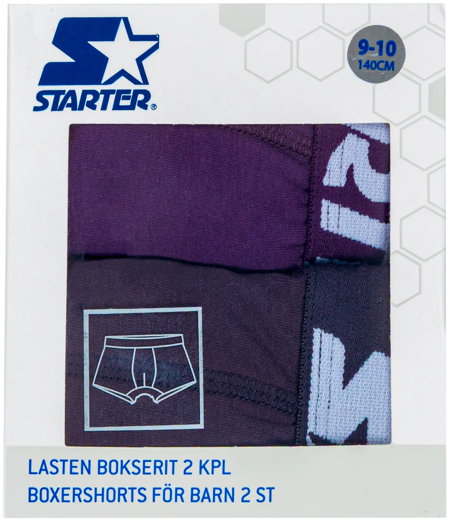 Starter lasten bokserit YCB001-61235 2-pack - nightshade/black hole - 3