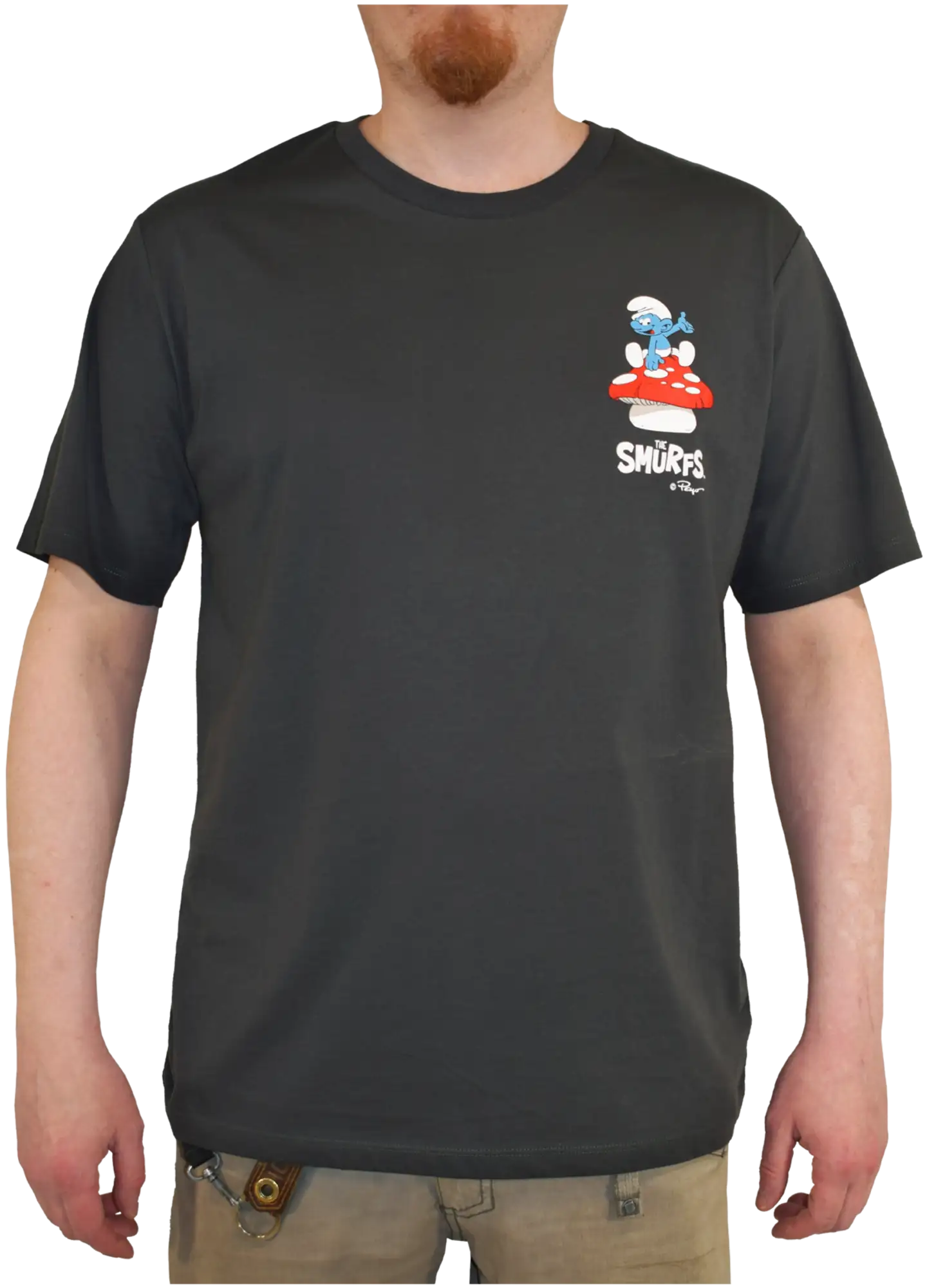 Smurfs miesten t-paita - MUSTA