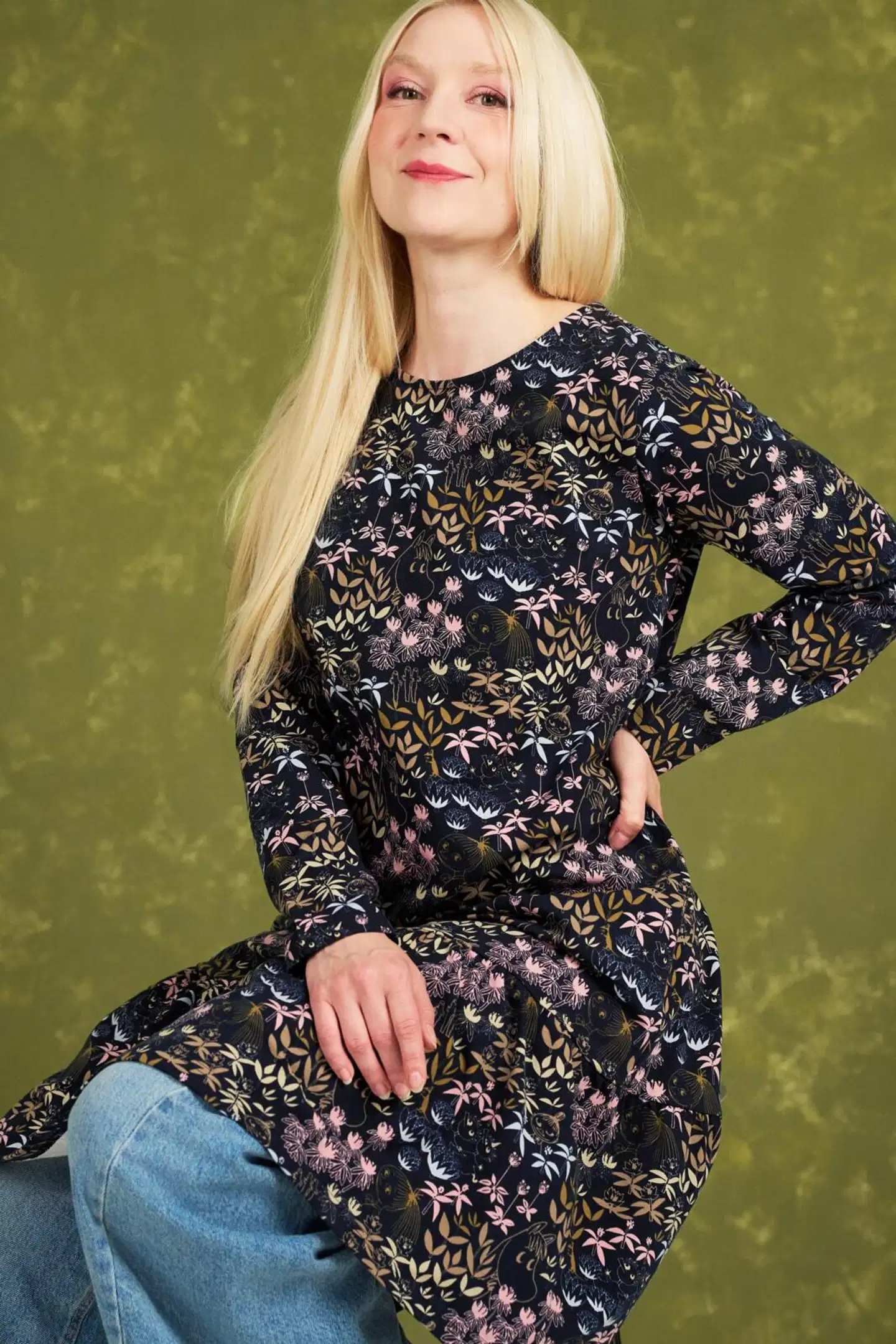 Muumi naisten mekko Eine Esikko 592215 - tummansininen - 5