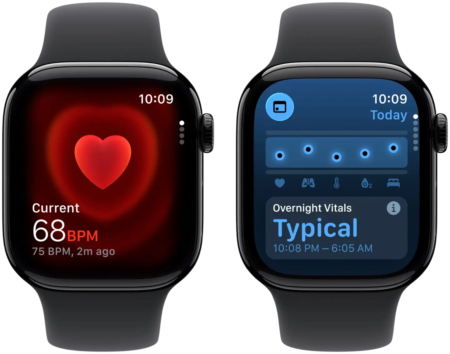 Apple Watch Series 11 GPS 42mm musta alumiinikotelo, musta sport ranneke - M/L - MEQU4QN/A - 3