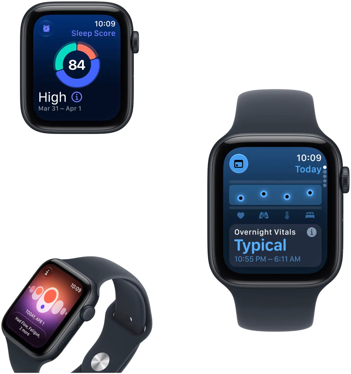 Apple Watch SE 3 GPS 44 mm:n tähtivalkea alumiinikuori ja hiekanvärinen urheiluranneke - M/L - MJL54QN/A - 3