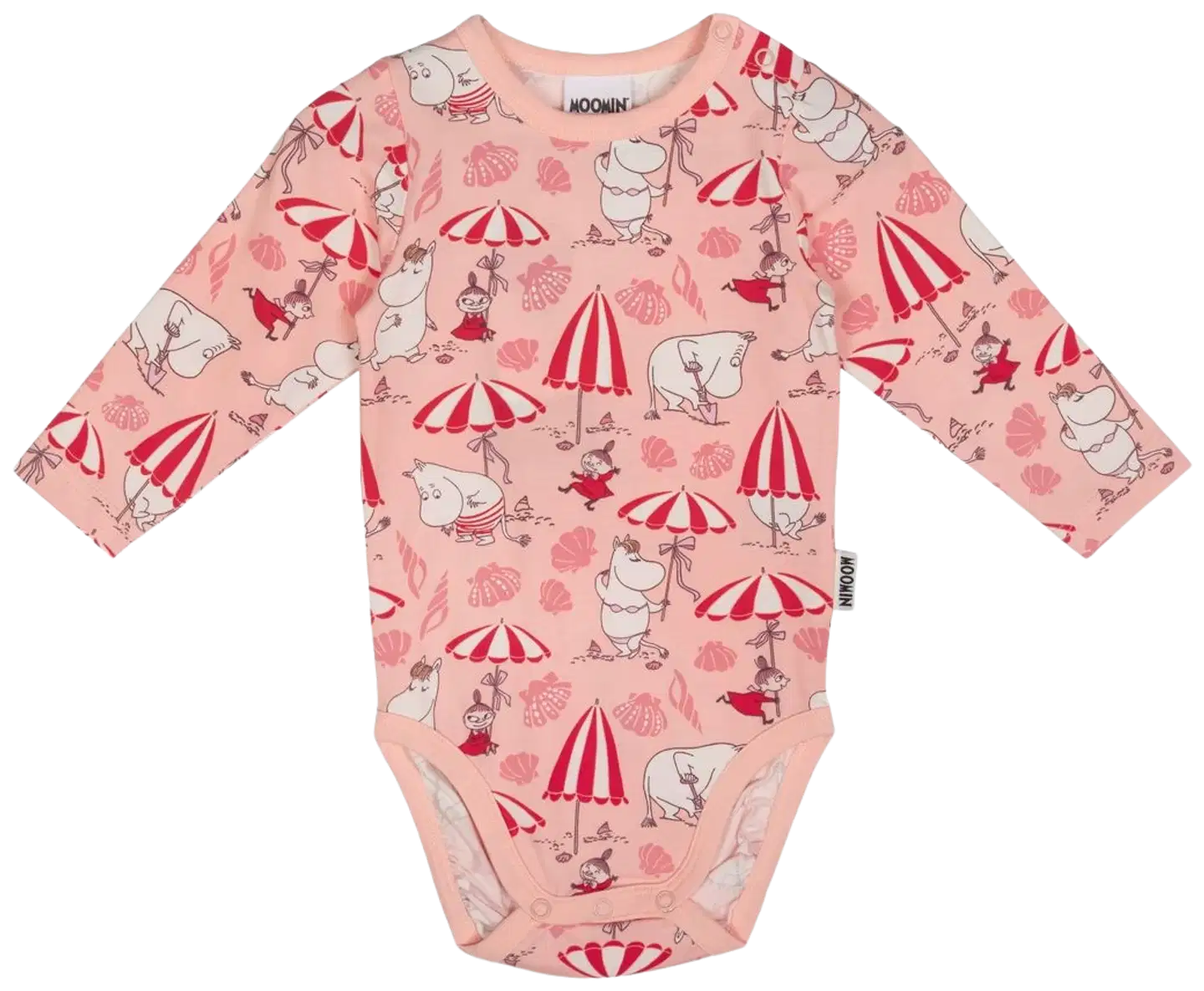Muumi vauvojen body Simpukkaranta 591673 - koralli - 1