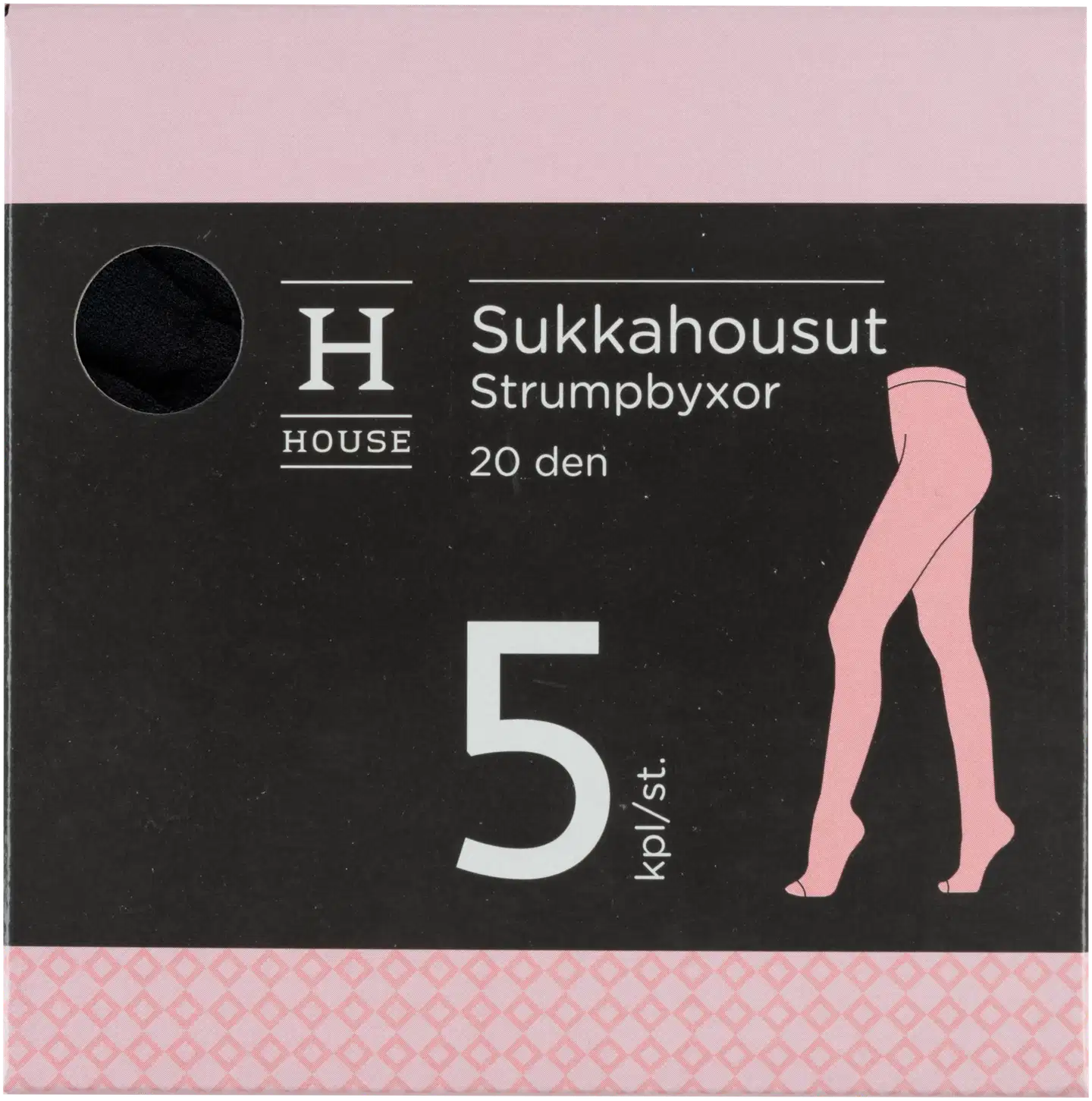 House naisten sukkahousut 20 den 214X20SH5 5-pack - Musta
