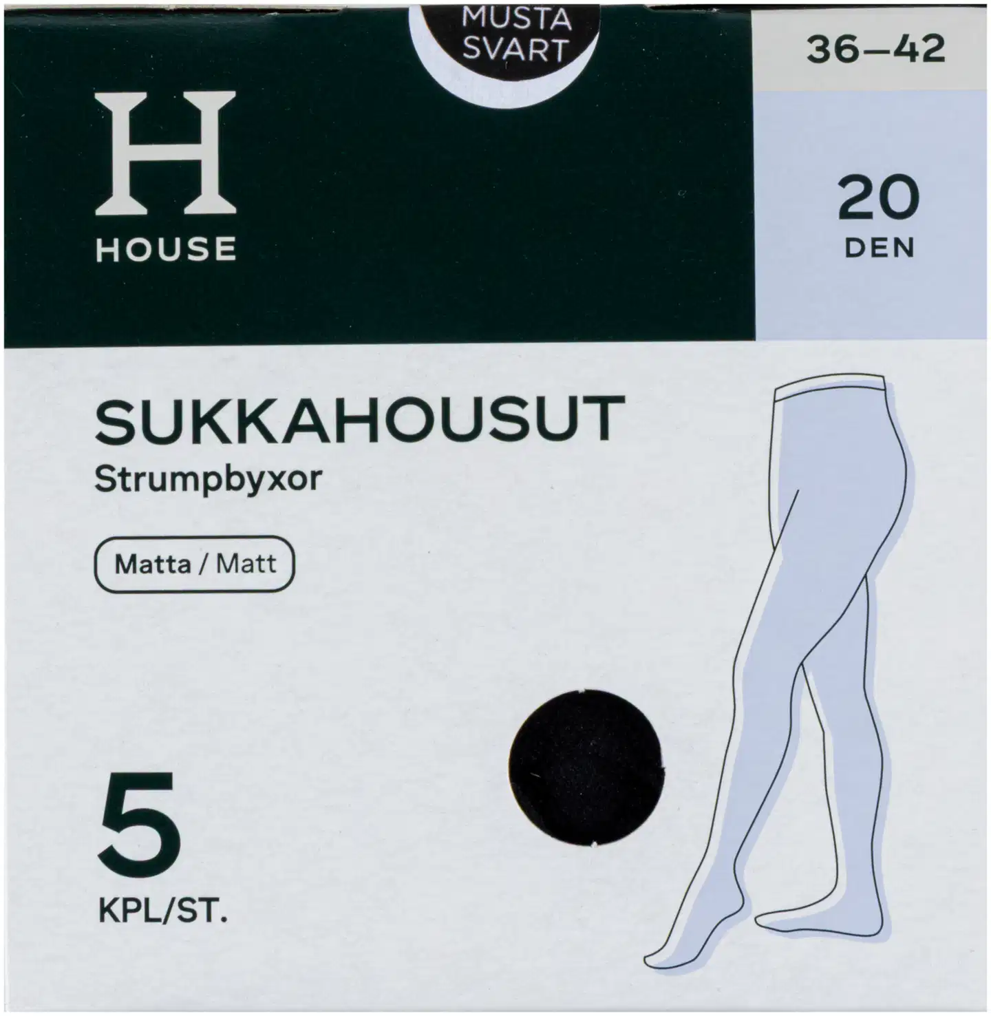 House Naisten Sukkahousut 20 Den 214X20SH5 5 pack Prisma fi verkkokauppa
