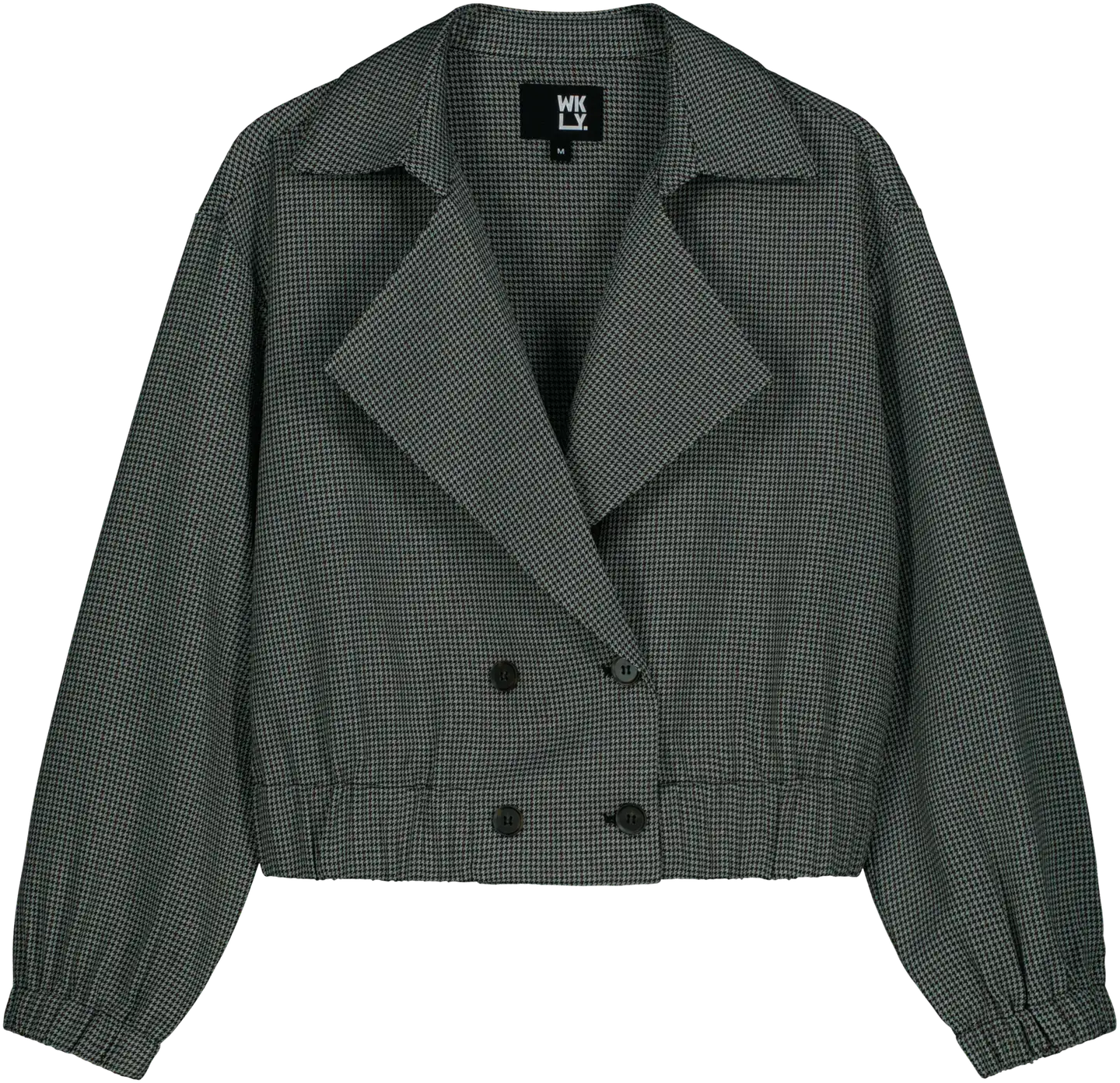 WKLY. naisten lyhyt ruutujakku 127177 - Brown check - 1