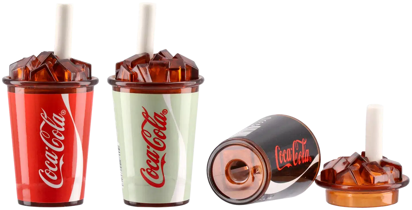 Coca-Cola teroitin pyyhekumi pillillä displayssa - 2