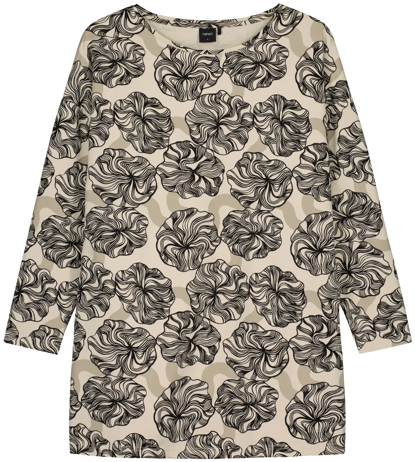 Nanso Naisten tunika Pieni Kosmo - BEIGE