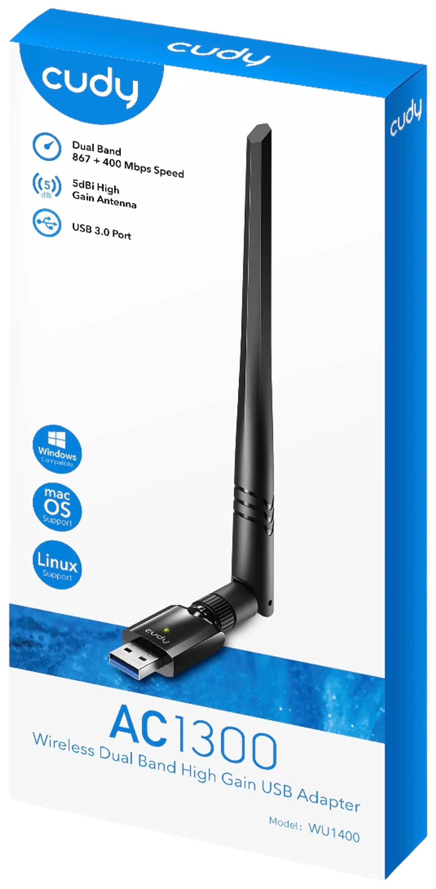 Cudy langaton sovitin WU1400 - 8