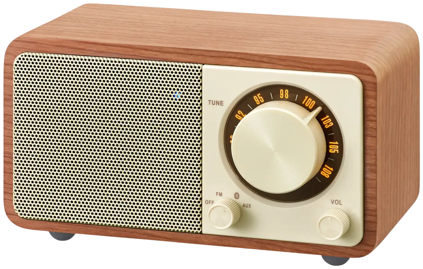 Sangean radio WR-7 pähkinä (vaalea puu) - 1