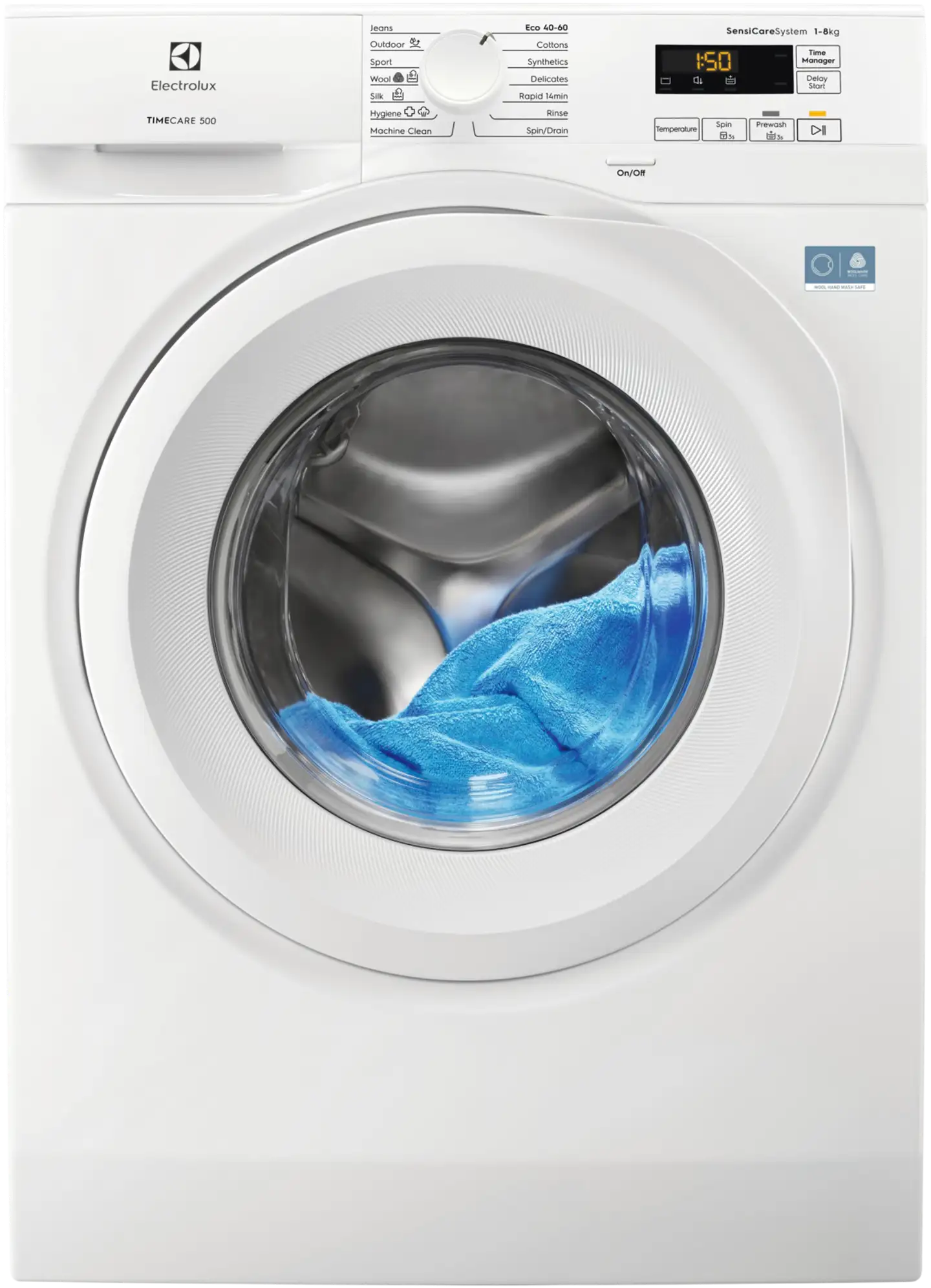 Electrolux edestä täytettävä pyykinpesukone EW5F4248N1 8kg valkoinen - 1