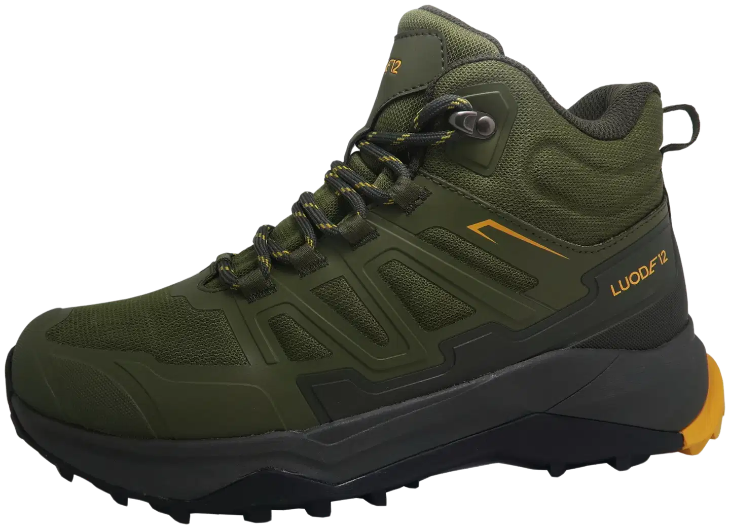 Luode12 miesten mid-vartiset ulkoilukengät Pallas WP Olive Mid - Olive/black - 2