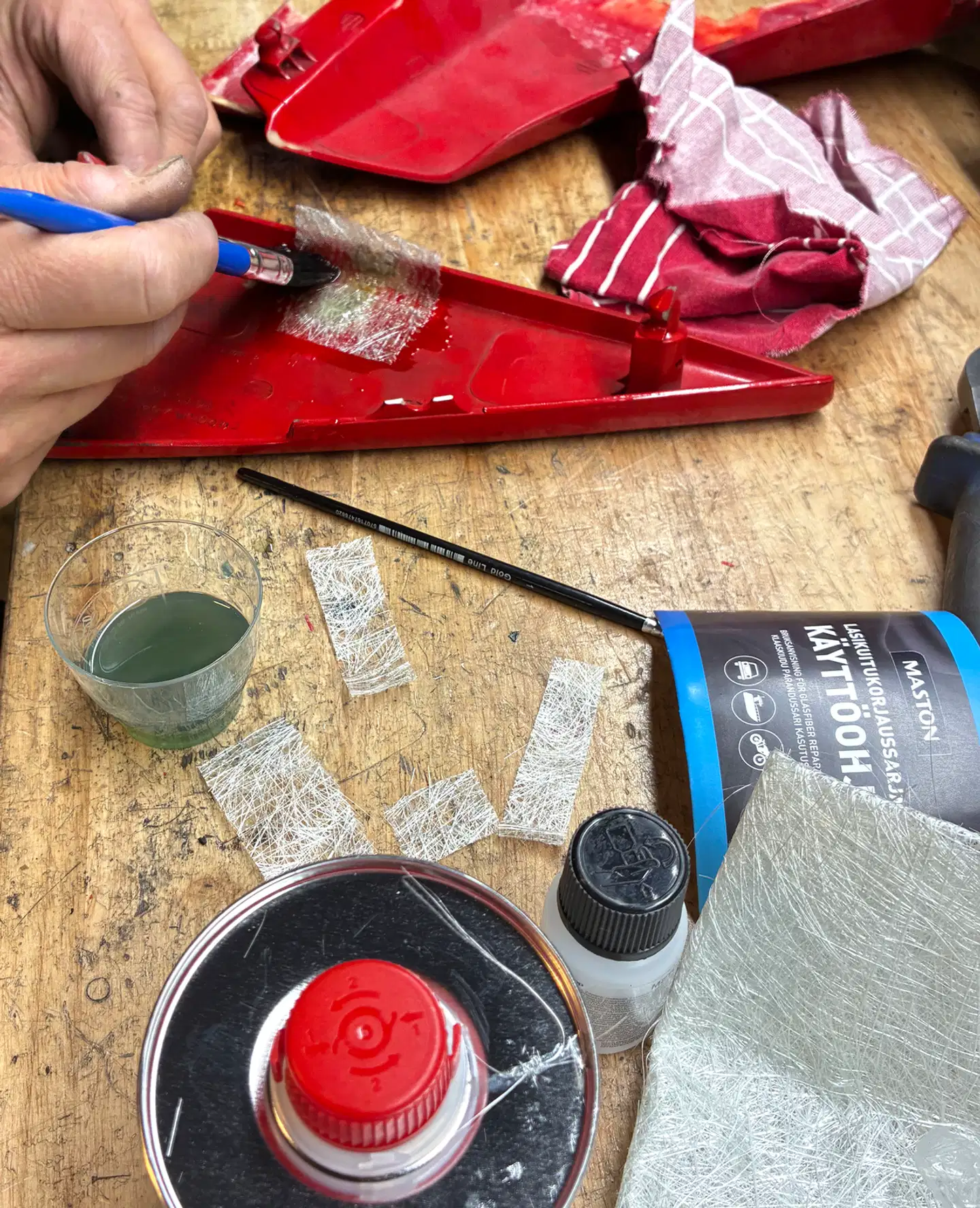 Lasikuitu korjaussarja - 2