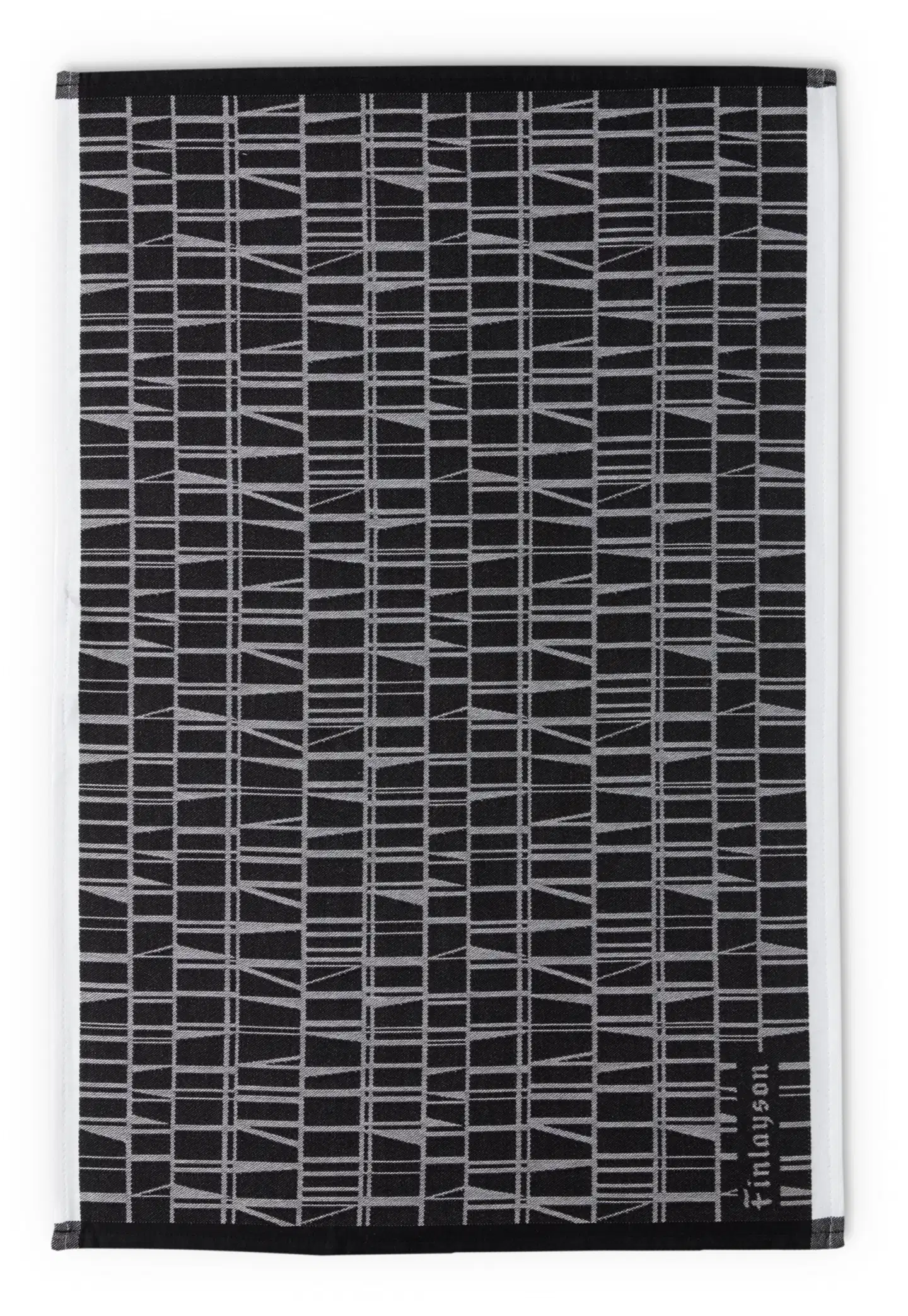 Finlayson keittiöpyyhe Coronna 50x70 cm 2 kpl - Musta/valkoinen - 1