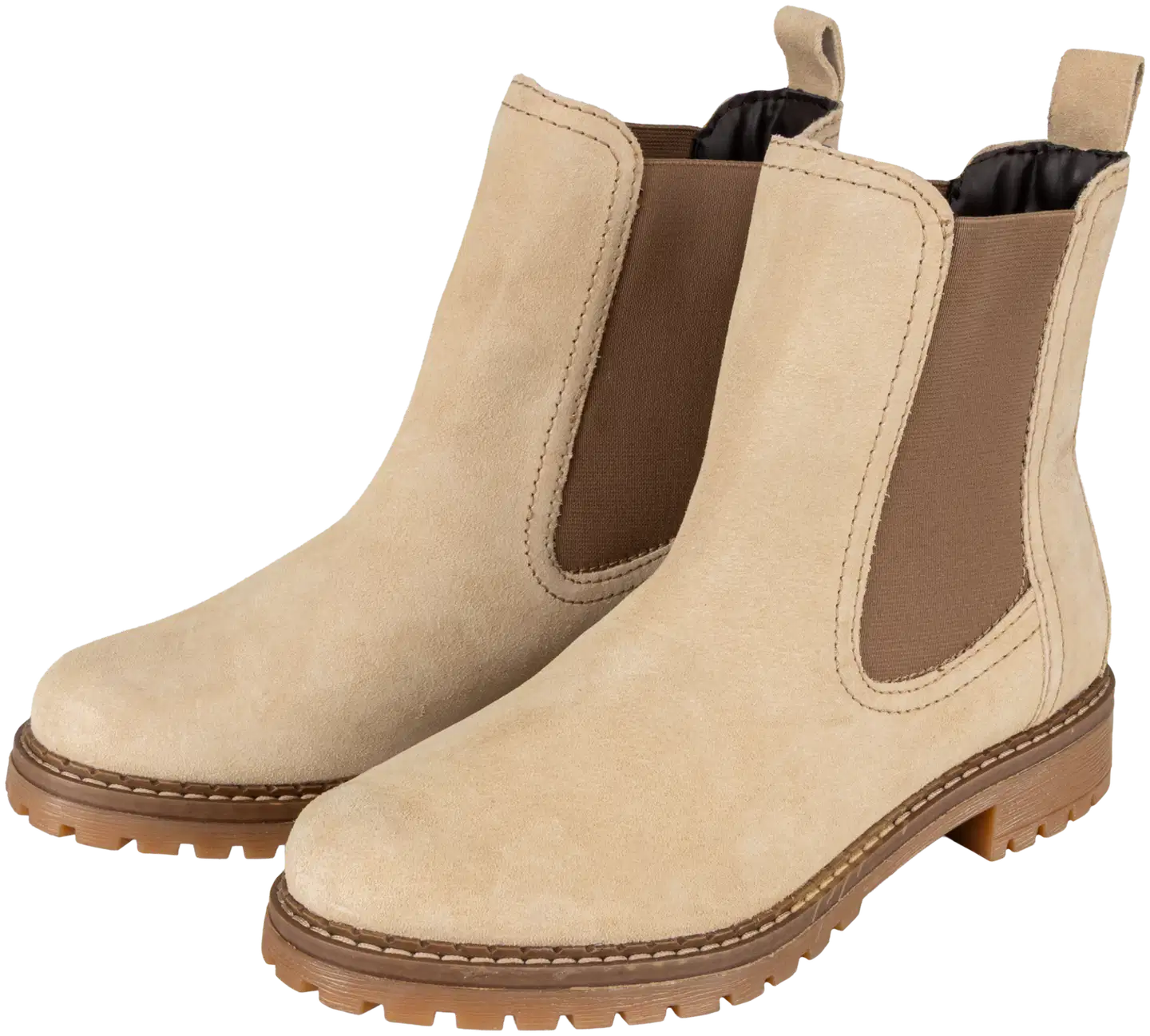 WKLY. naisten mokkanahkaiset chelsea-nilkkurit Tally - Beige - 1
