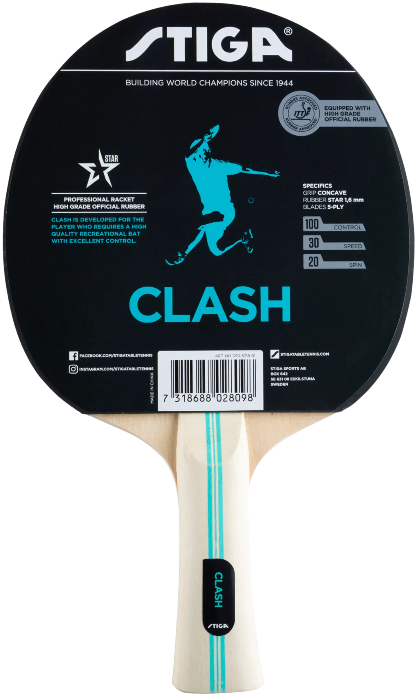 Stiga Hobby Clash pöytätennismaila