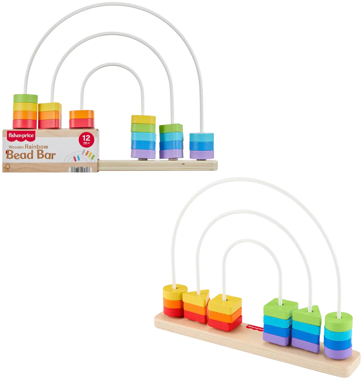 Fisher-Price Wood Pujottelulelu Sateenkaari - 1