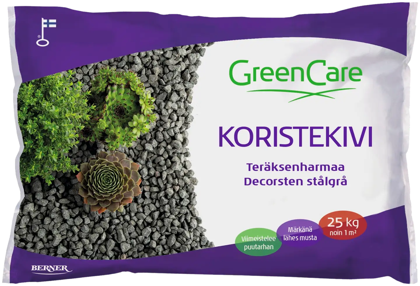 GreenCare Koristekivi teräksenharmaa 25 kg