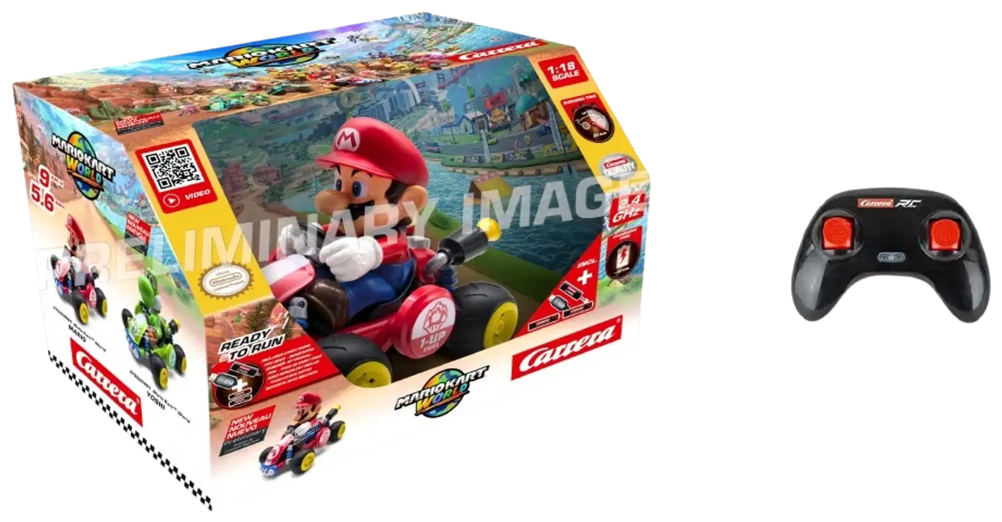 Carrera kauko-ohjattava auto Nintendo Mario Kart™ World 2,4 GHz