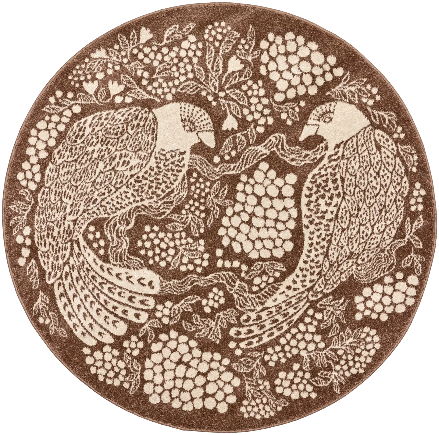 Viserrys full matto Ø 160 cm  beige - 1