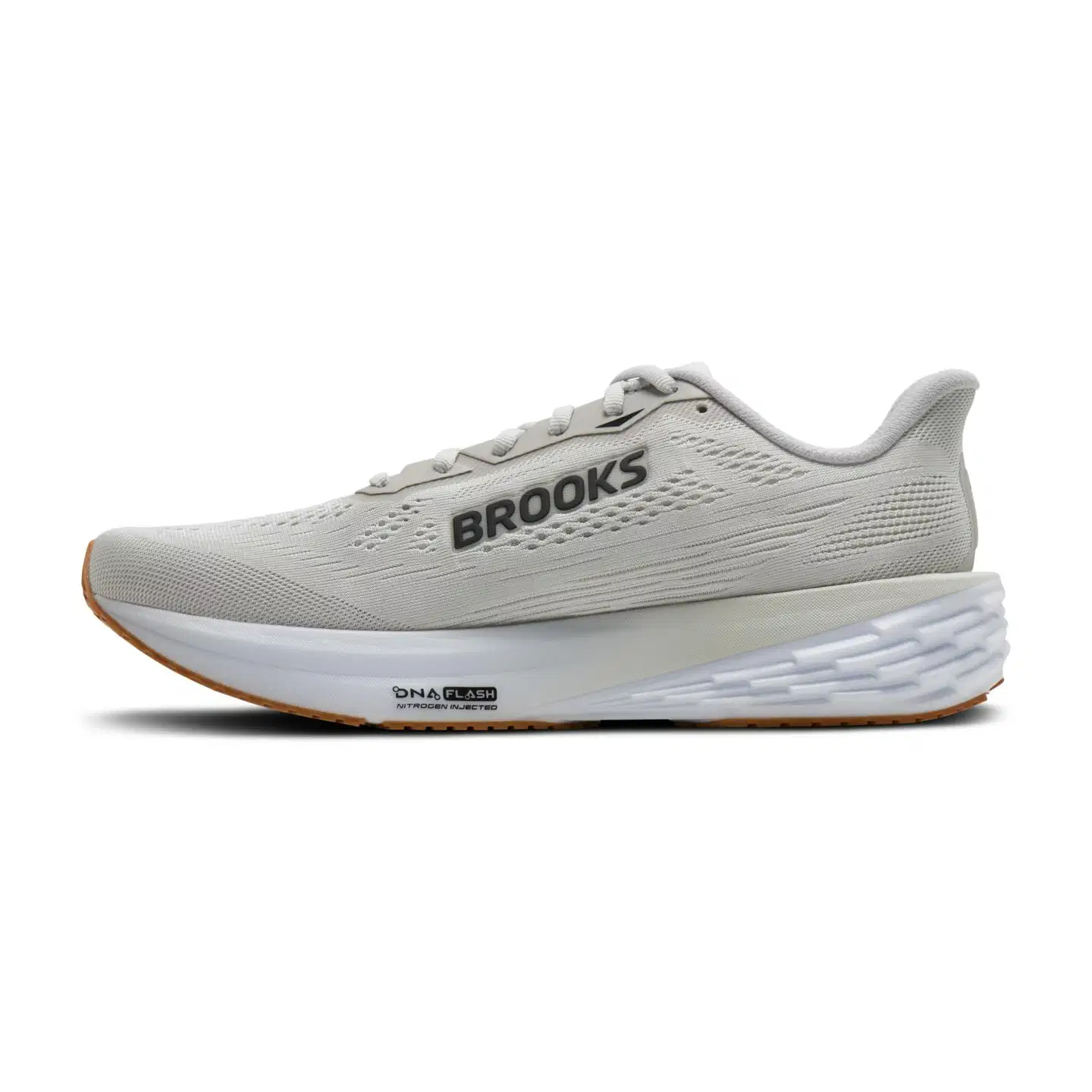 Brooks miesten juoksukengät Launch 12 - Oyster/White/Phantom - 5