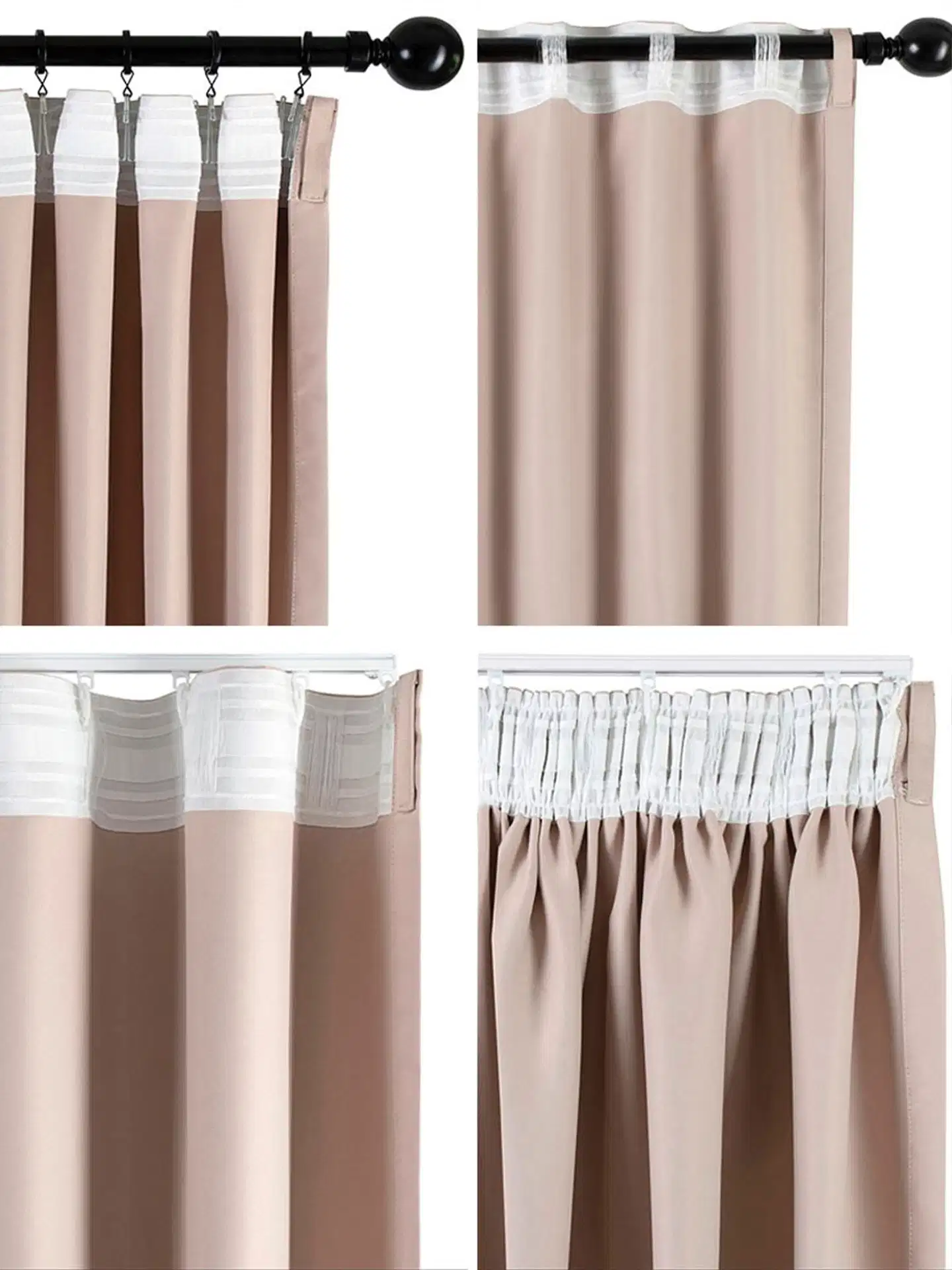 Hasta Dokie XL huonetta pimentävä verho, beige - 2