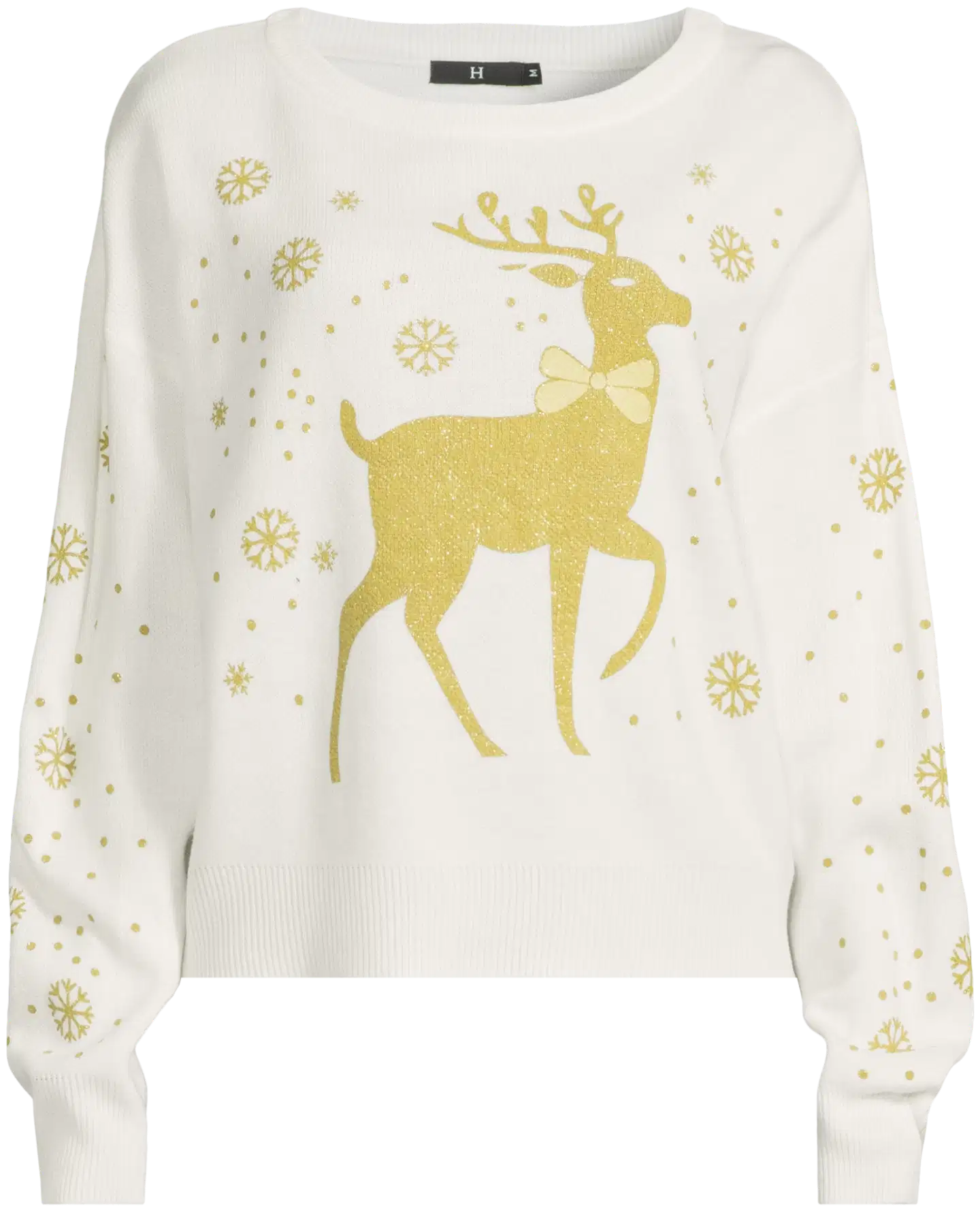 House naisten jouluneule 213HX42269 - Off-white - 2