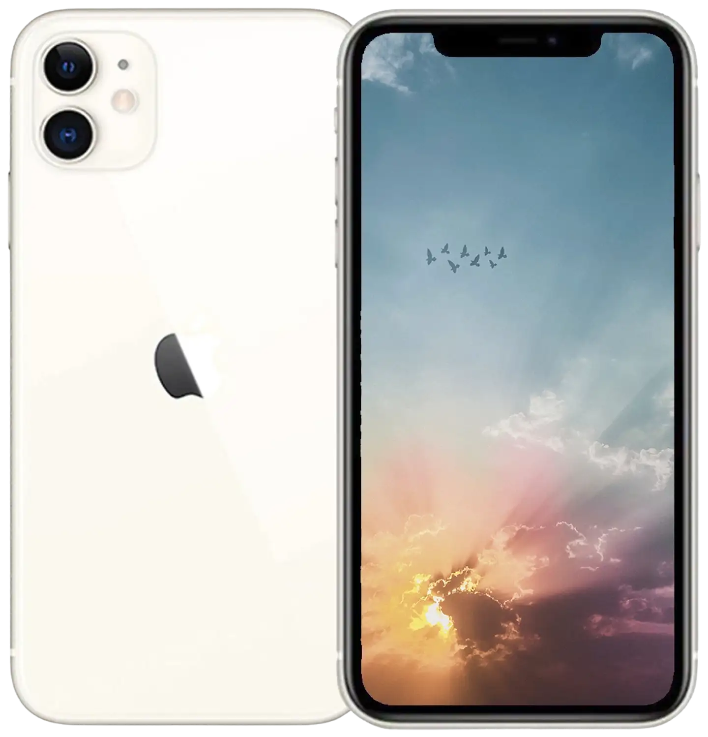 Apple iPhone 11 64GB älypuhelin White, tehdashuollettu, käytetty puhelin