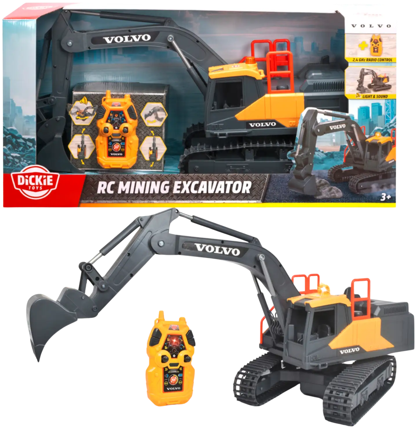 Dickie Toys RC Volvo Mining Kaivinkone 2,4 GHz - 1
