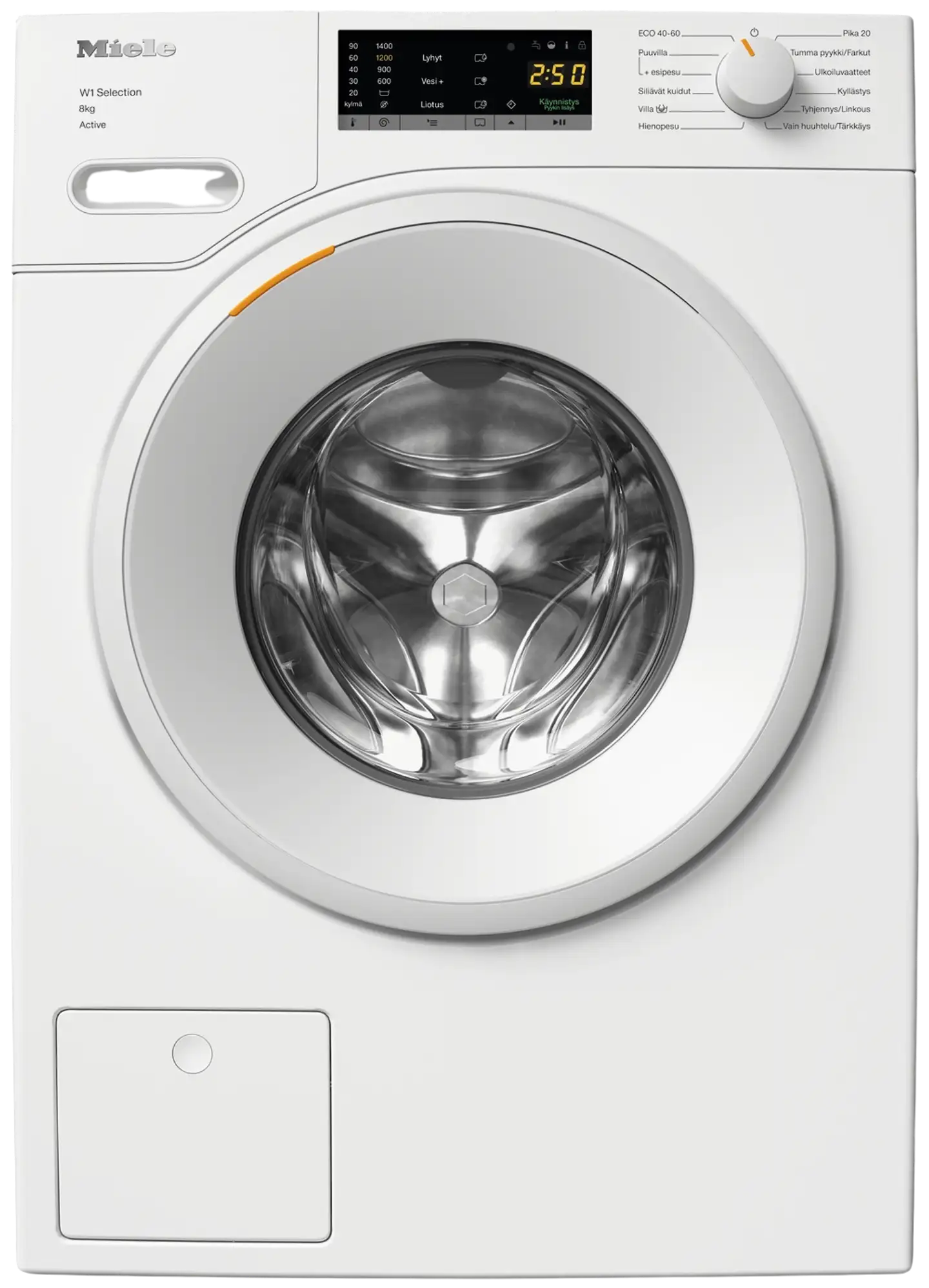 Miele edestä täytettävä pyykinpesukone WSA 123 WCS 8kg valkoinen