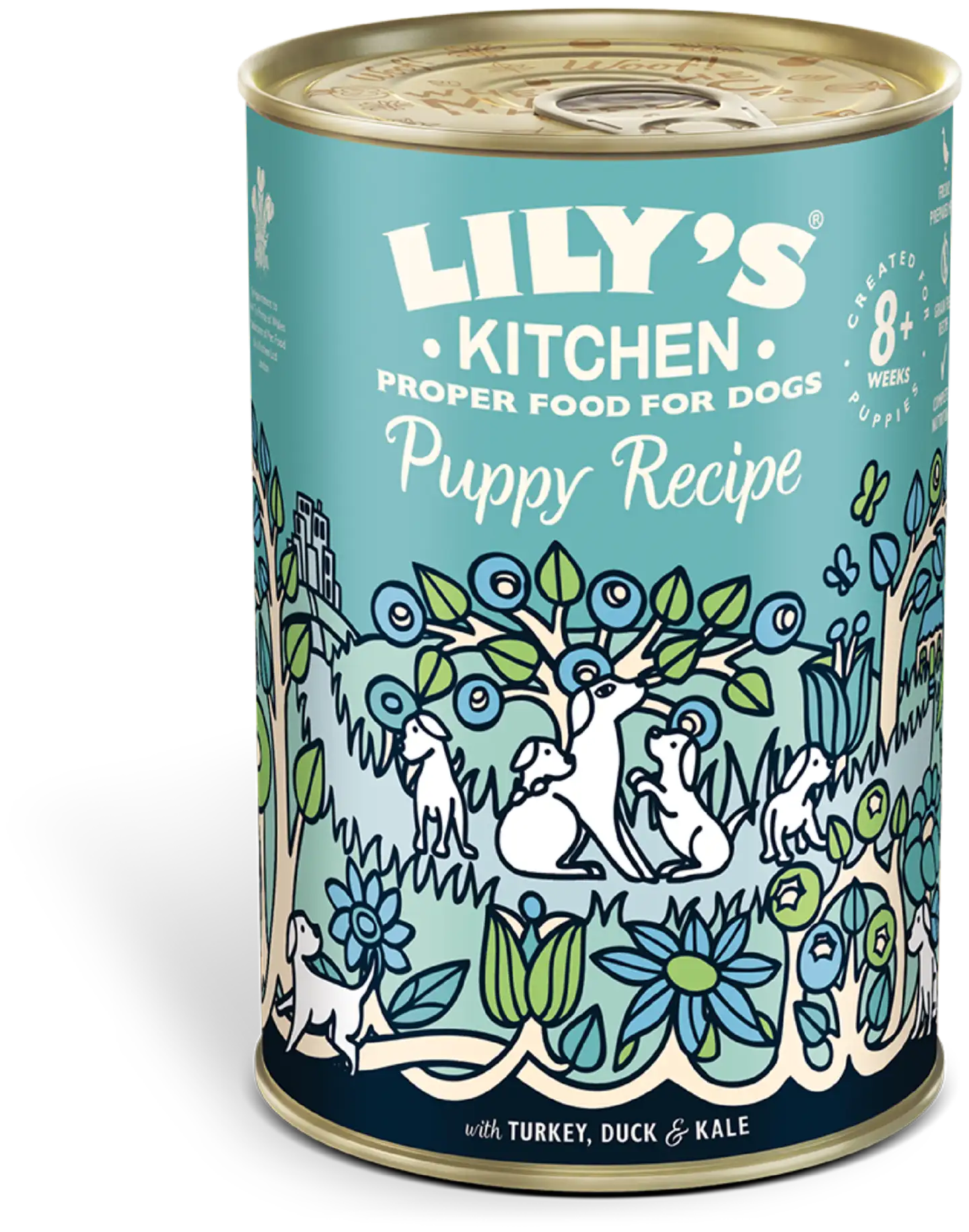 Lily's Kitchen 400g Puppy Recipe sis. Kalkkunaa ja ankkaa koiranruoka