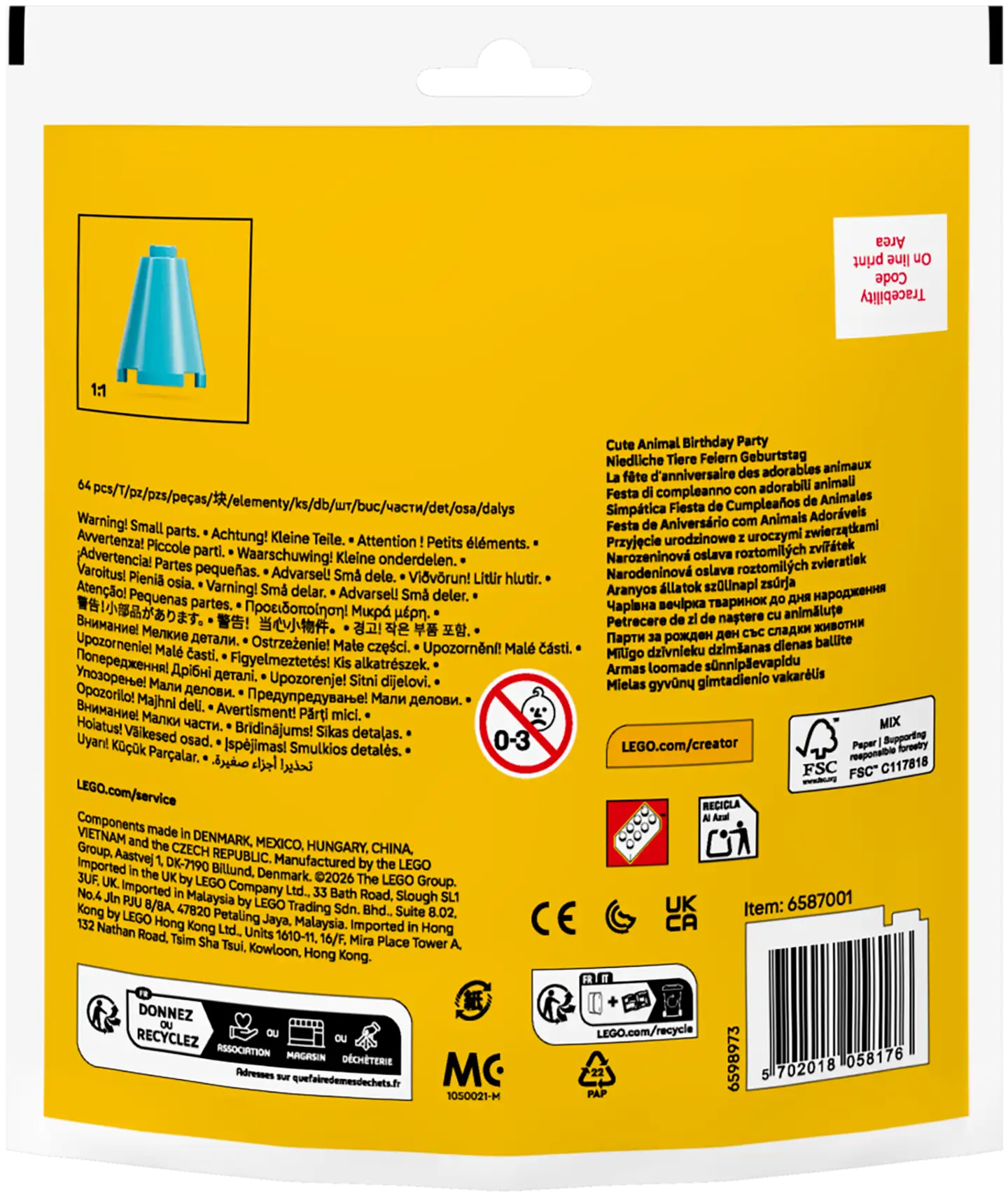 LEGO® Recruitment Bags 30715 Söpöjen eläinten synttärijuhlat - 3