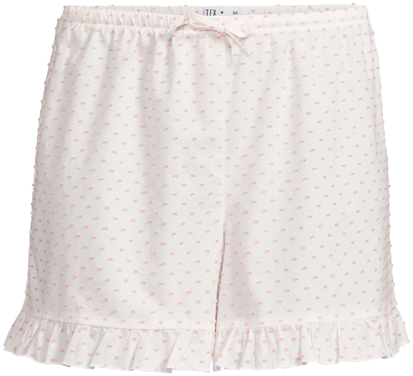 TEX naisten shortsipyjama I279944 - Off white - 2