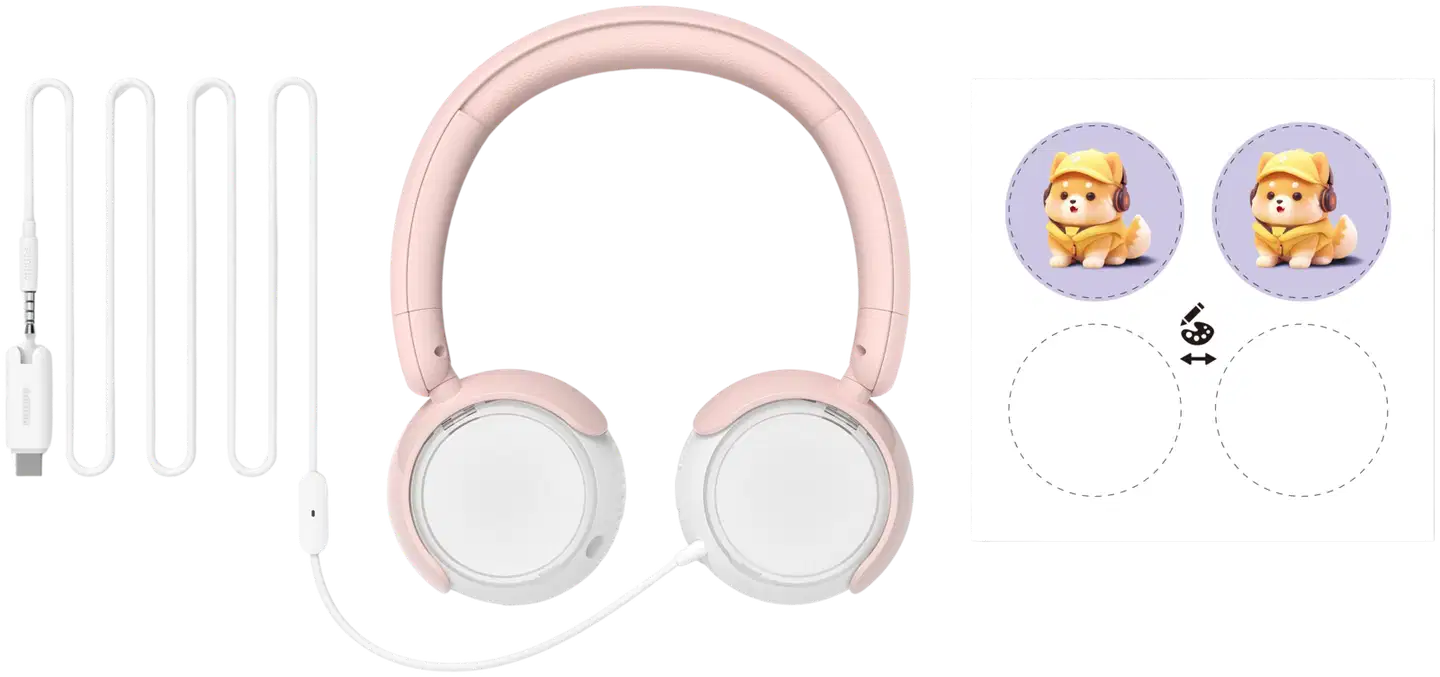 Philips langalliset lasten sankakuulokkeet TAK2000PK/00 pinkki - 5