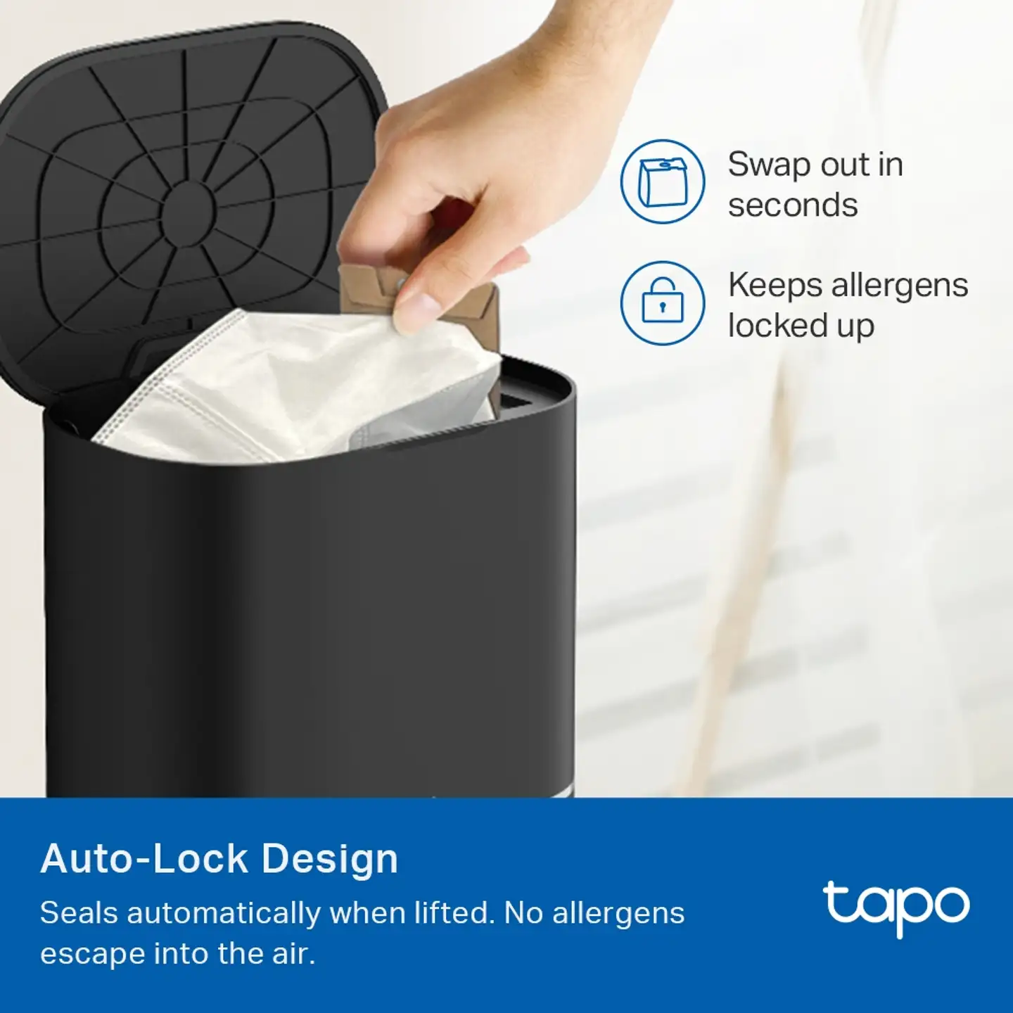 TP-Link Tapo RVA202 robottipölynimurin pölypussi, 5 kpl - 4