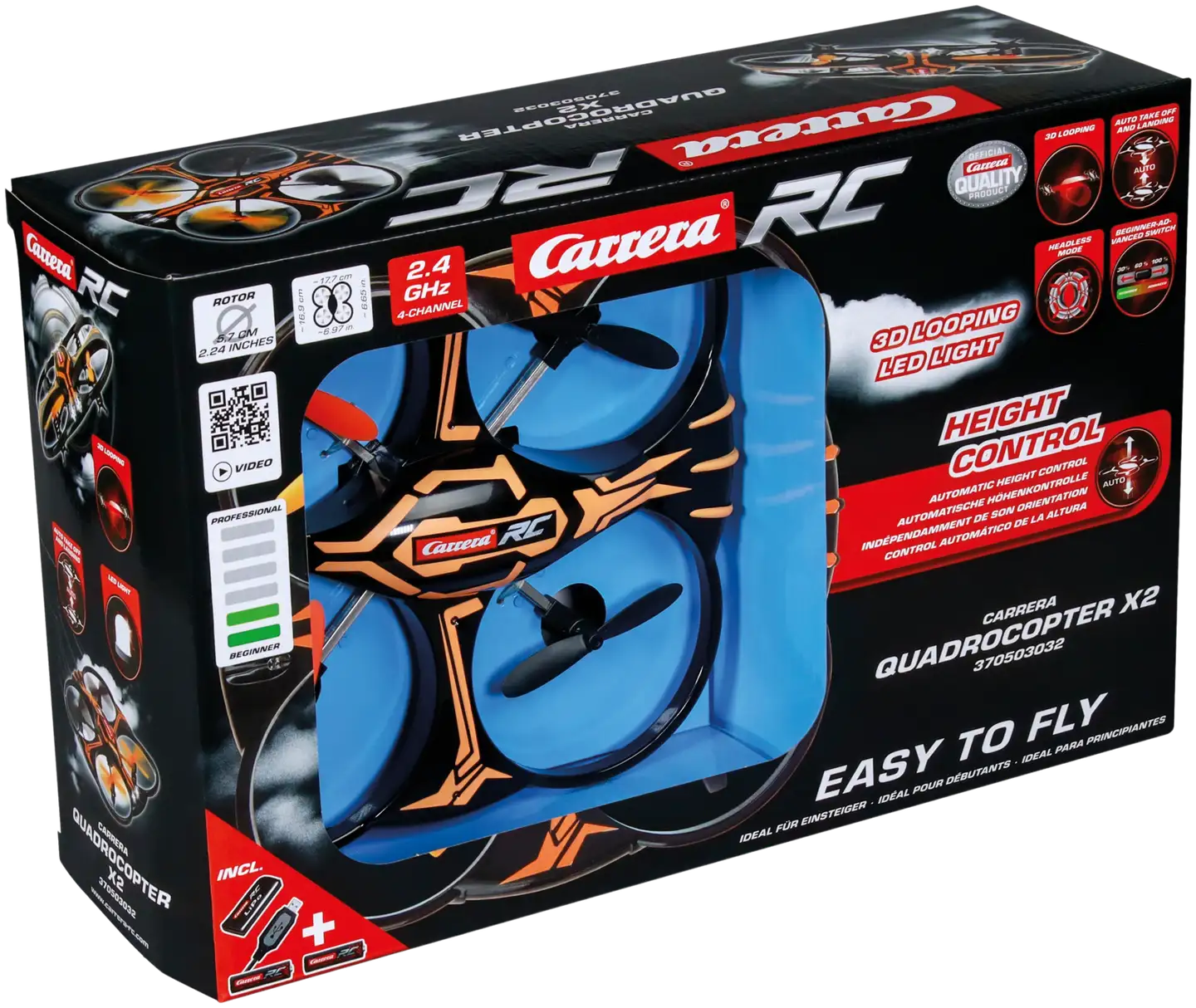 Carrera RC radio-ohjattava Quadrocopter 2,4 GHz X2 - 6