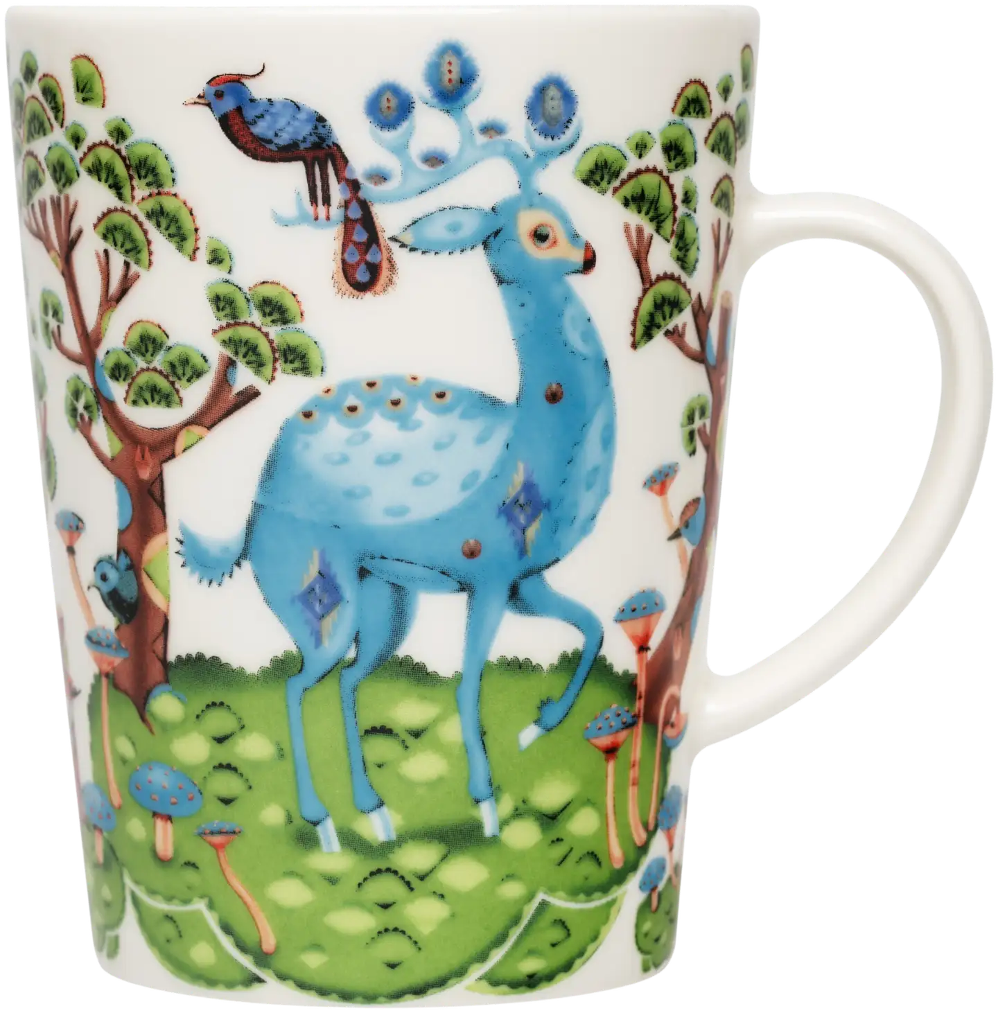 Iittala Satumetsä keväänvihreä-taivaansininen 0,4L muki