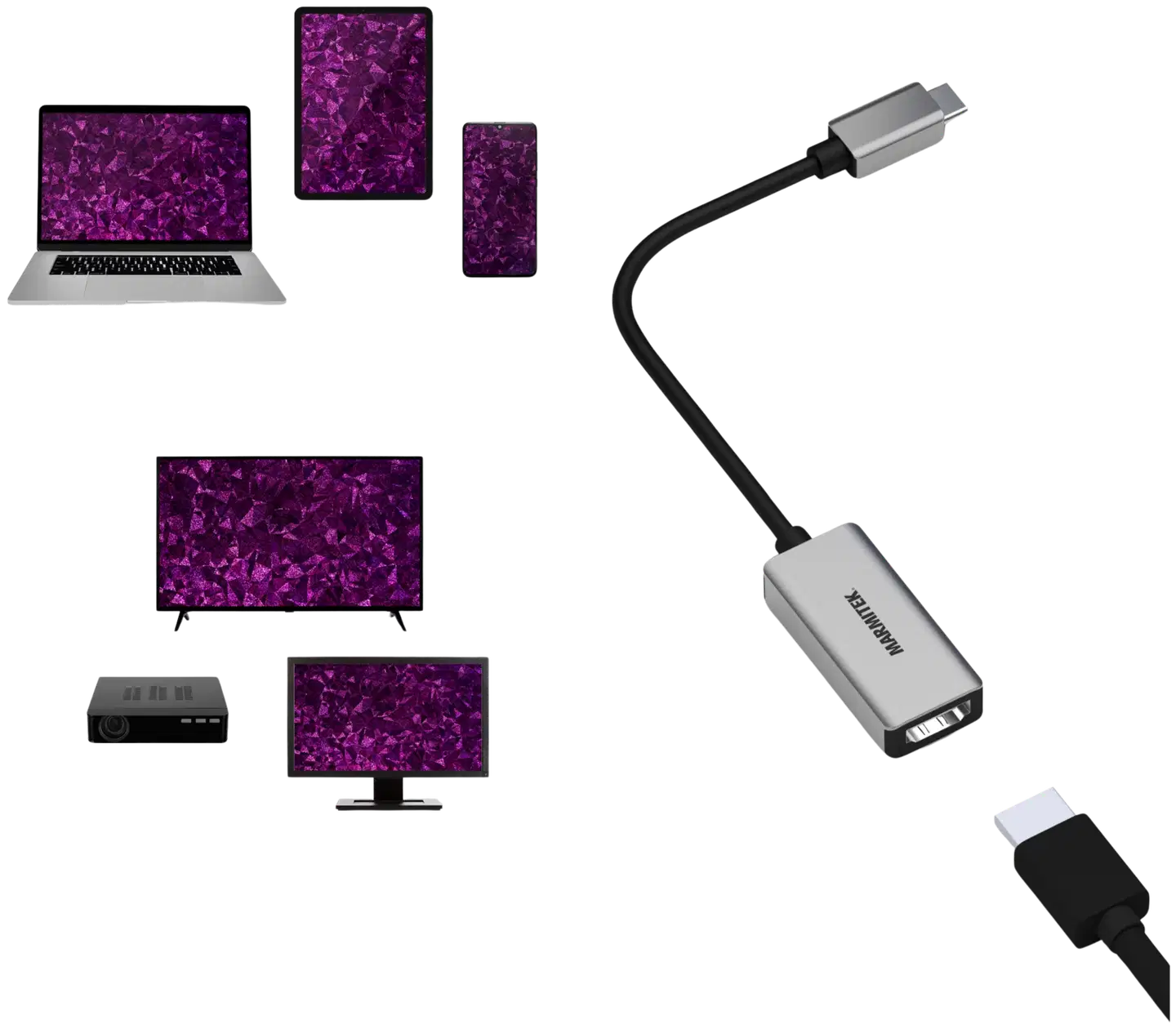 Marmitek Connect USB-C HDMI Adapteri - 8