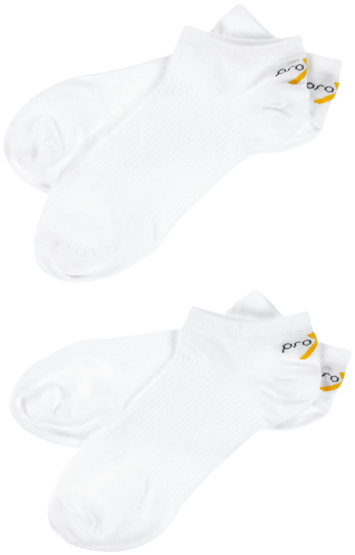 Pro-X unisex treenisukat 2P low cut - Valkoinen - 3